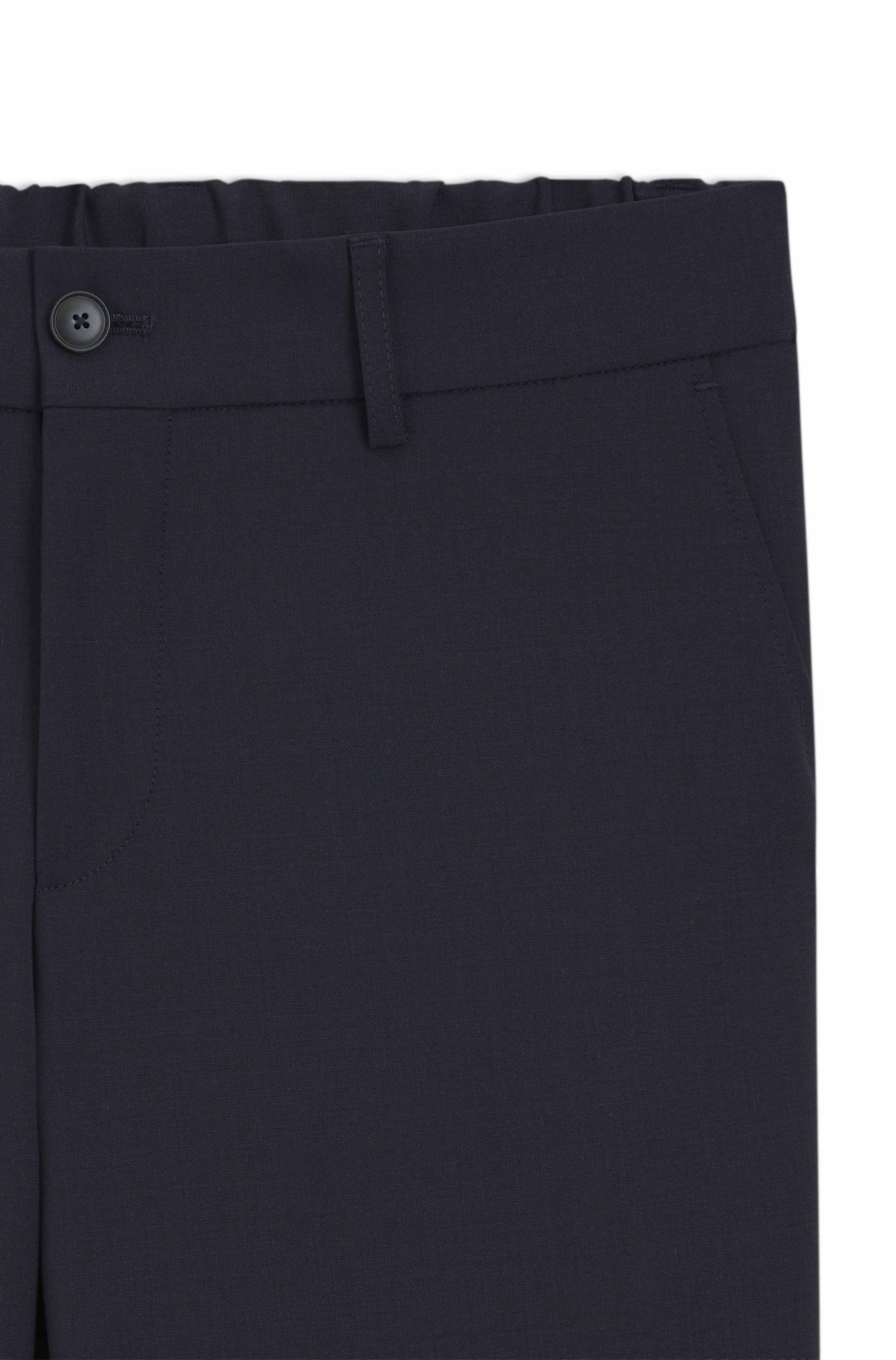 Slim-fit trousers in a washable wool blend