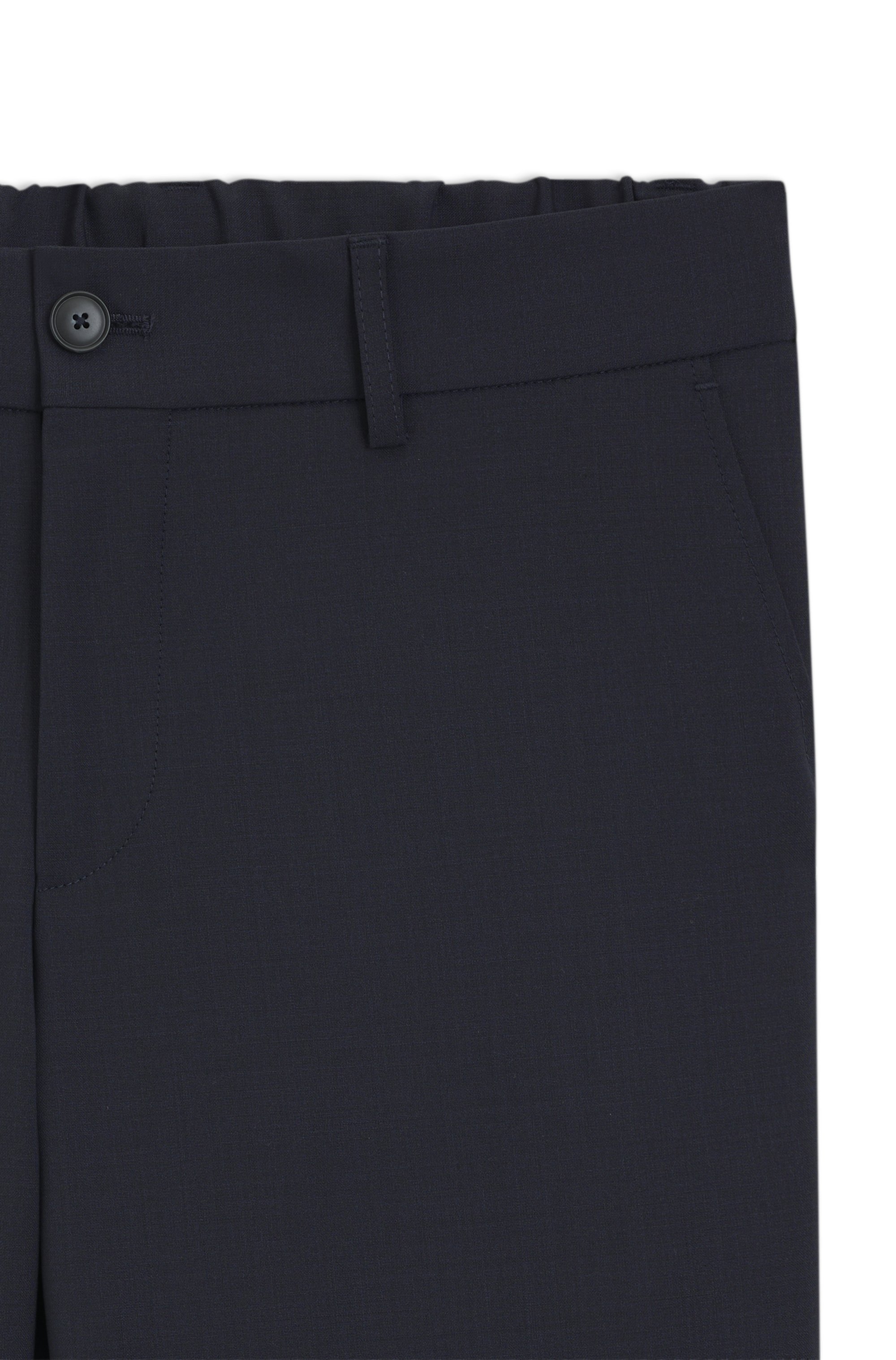 Slim-fit trousers in a washable wool blend