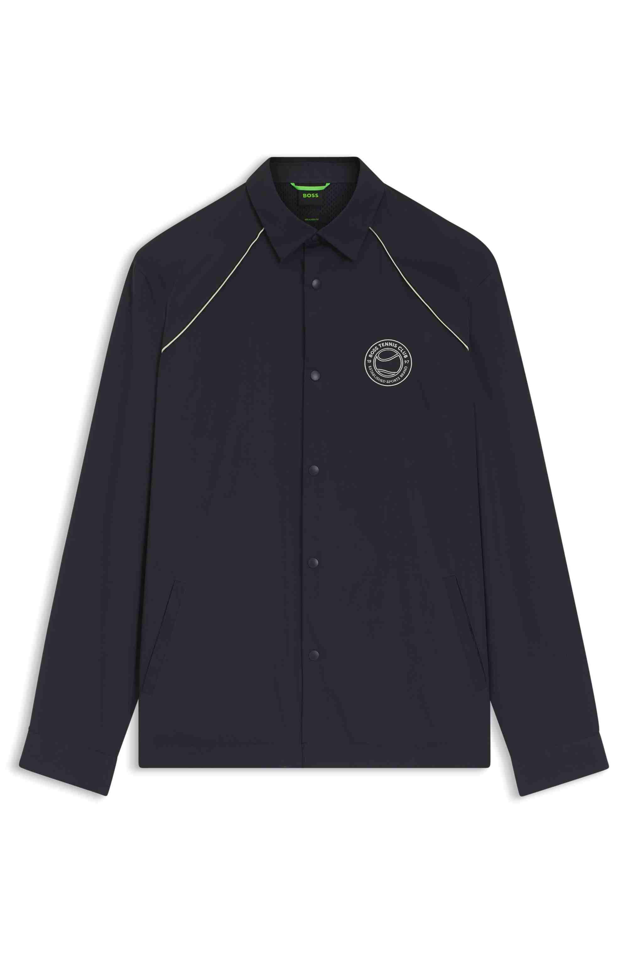Relaxed-fit overshirt with water-repellent finish