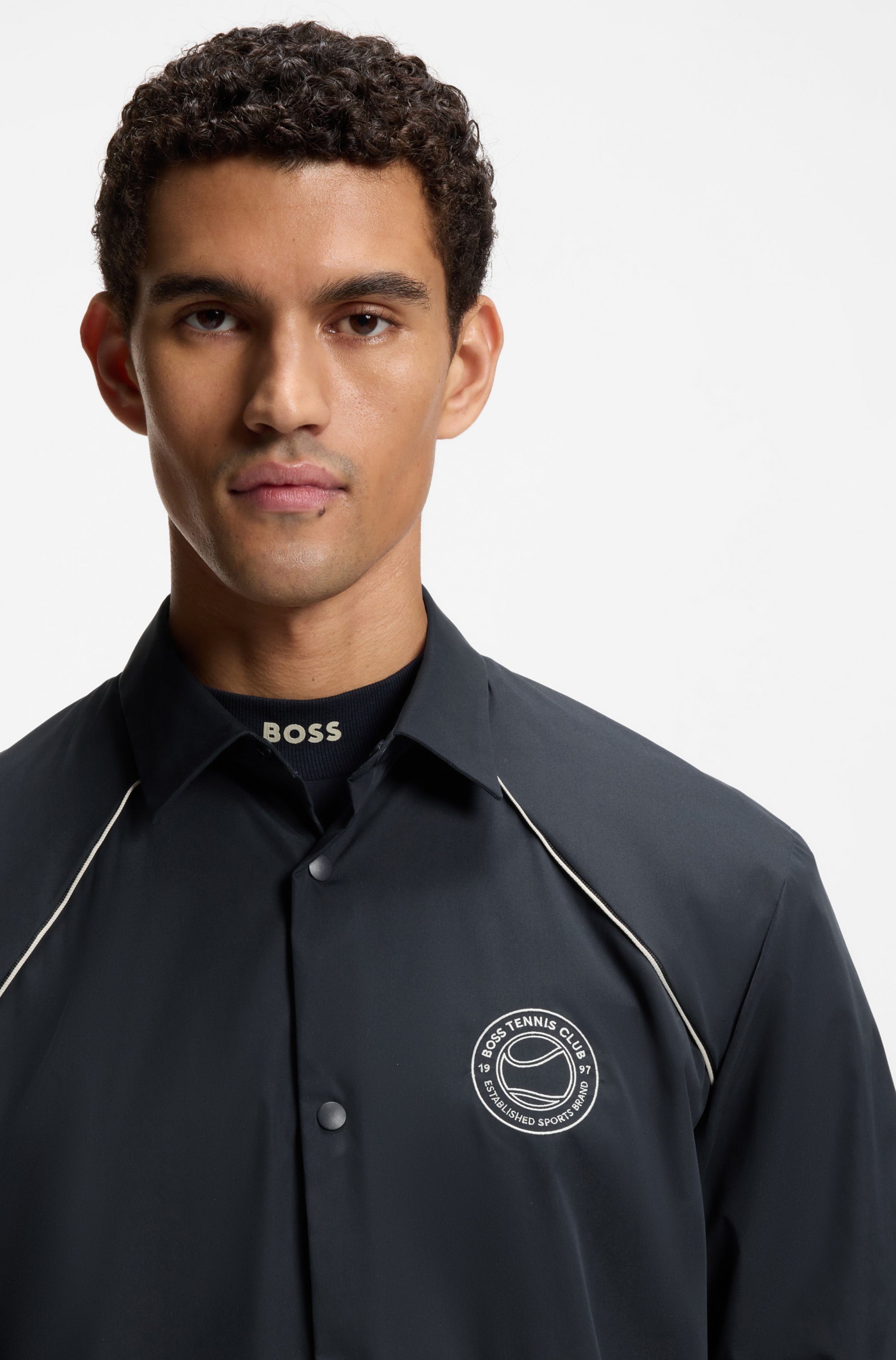 Relaxed-fit overshirt with water-repellent finish