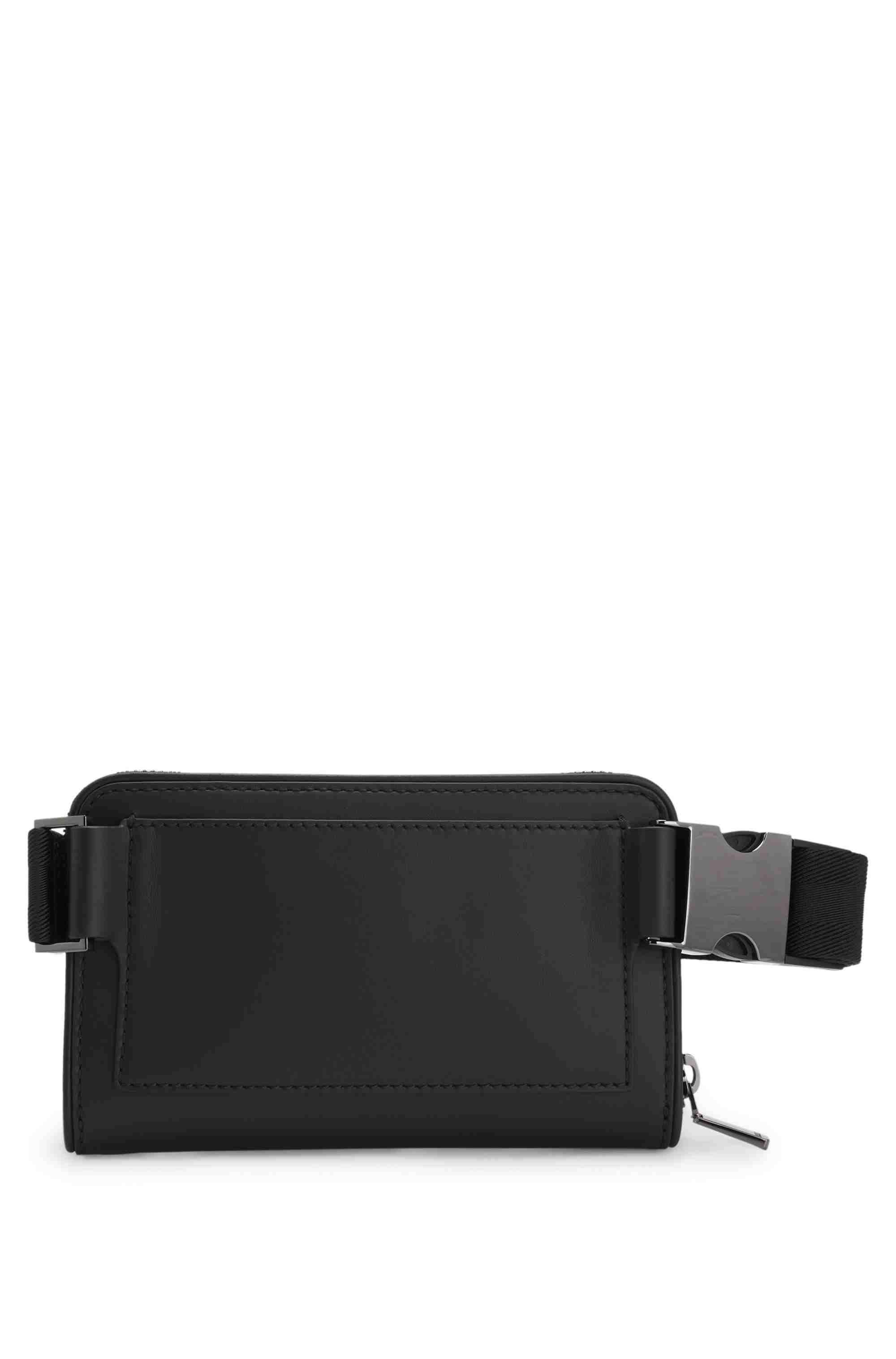 Leather belt bag with inner card slots