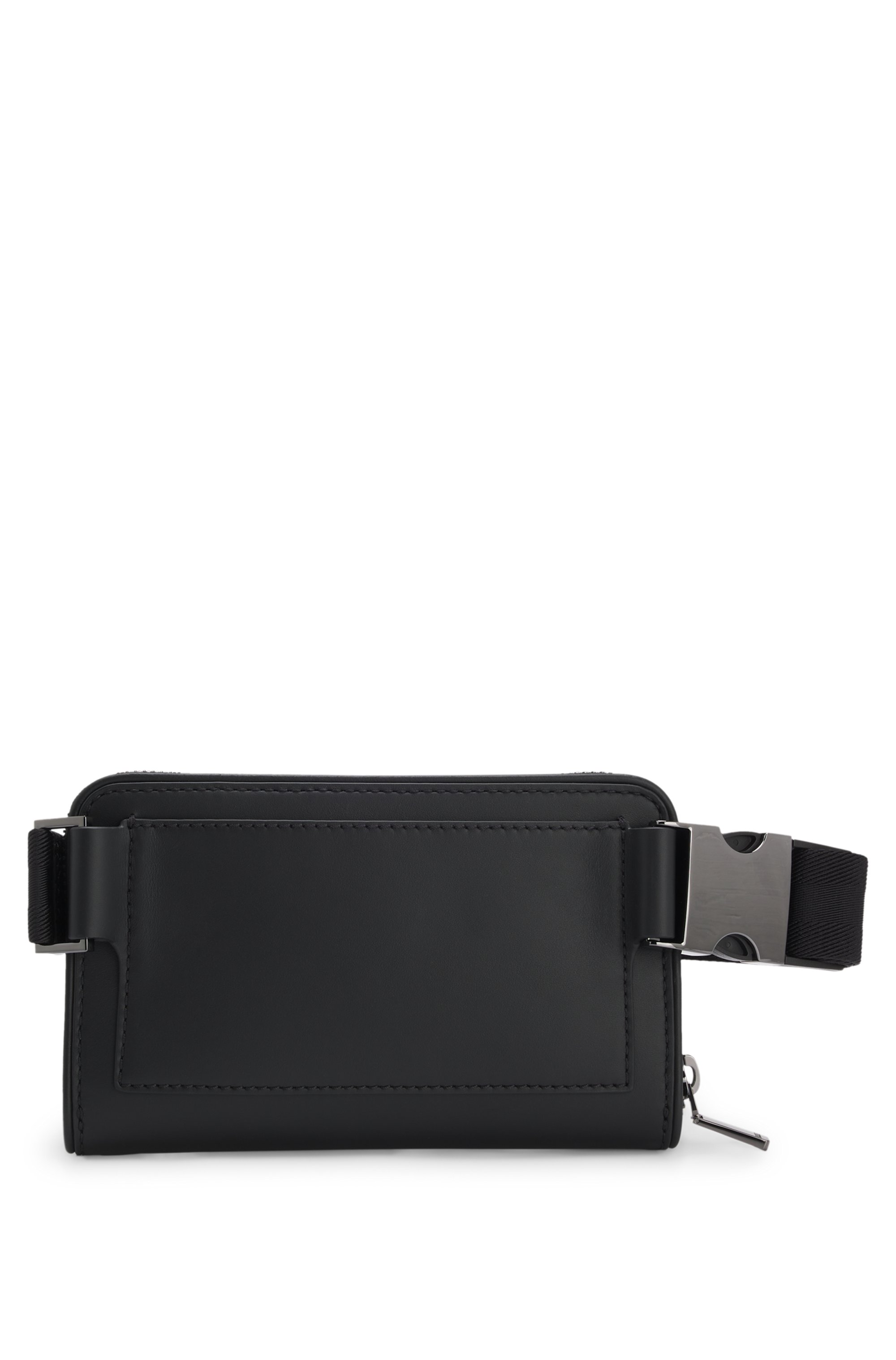 Leather belt bag with inner card slots