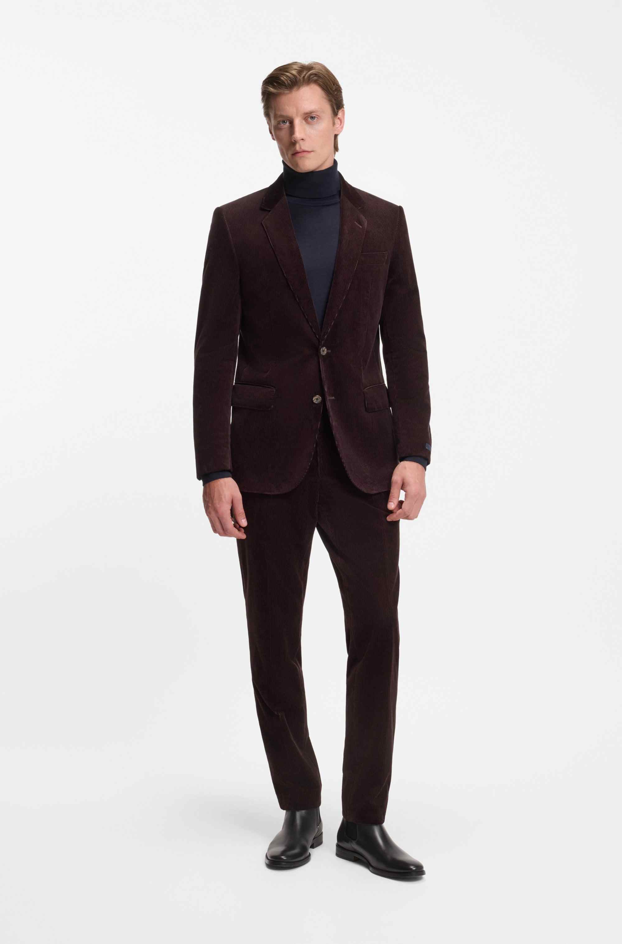 BECKHAM x BOSS blazer in striped cotton