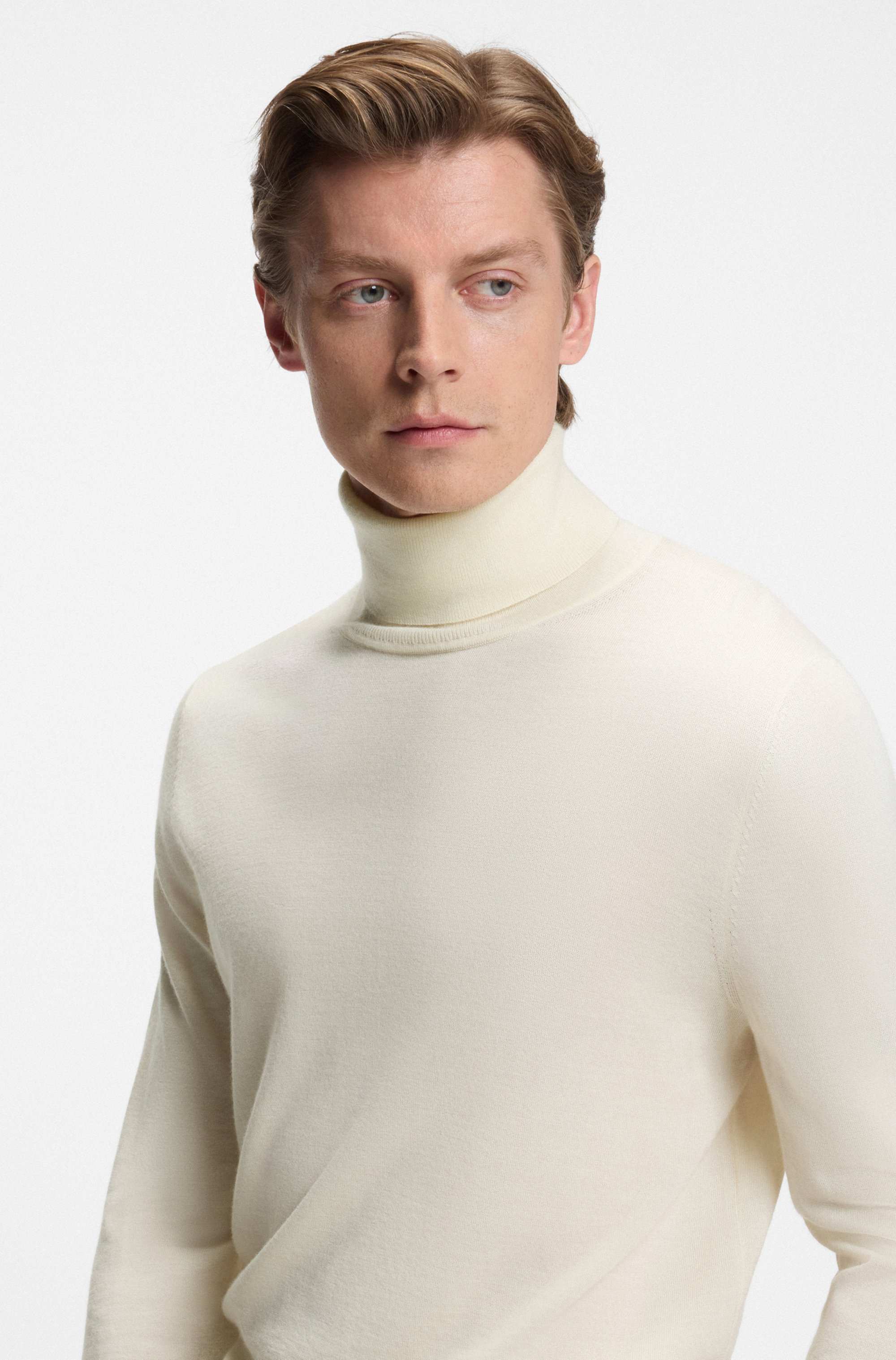 BECKHAM x BOSS rollneck sweater in cashmere