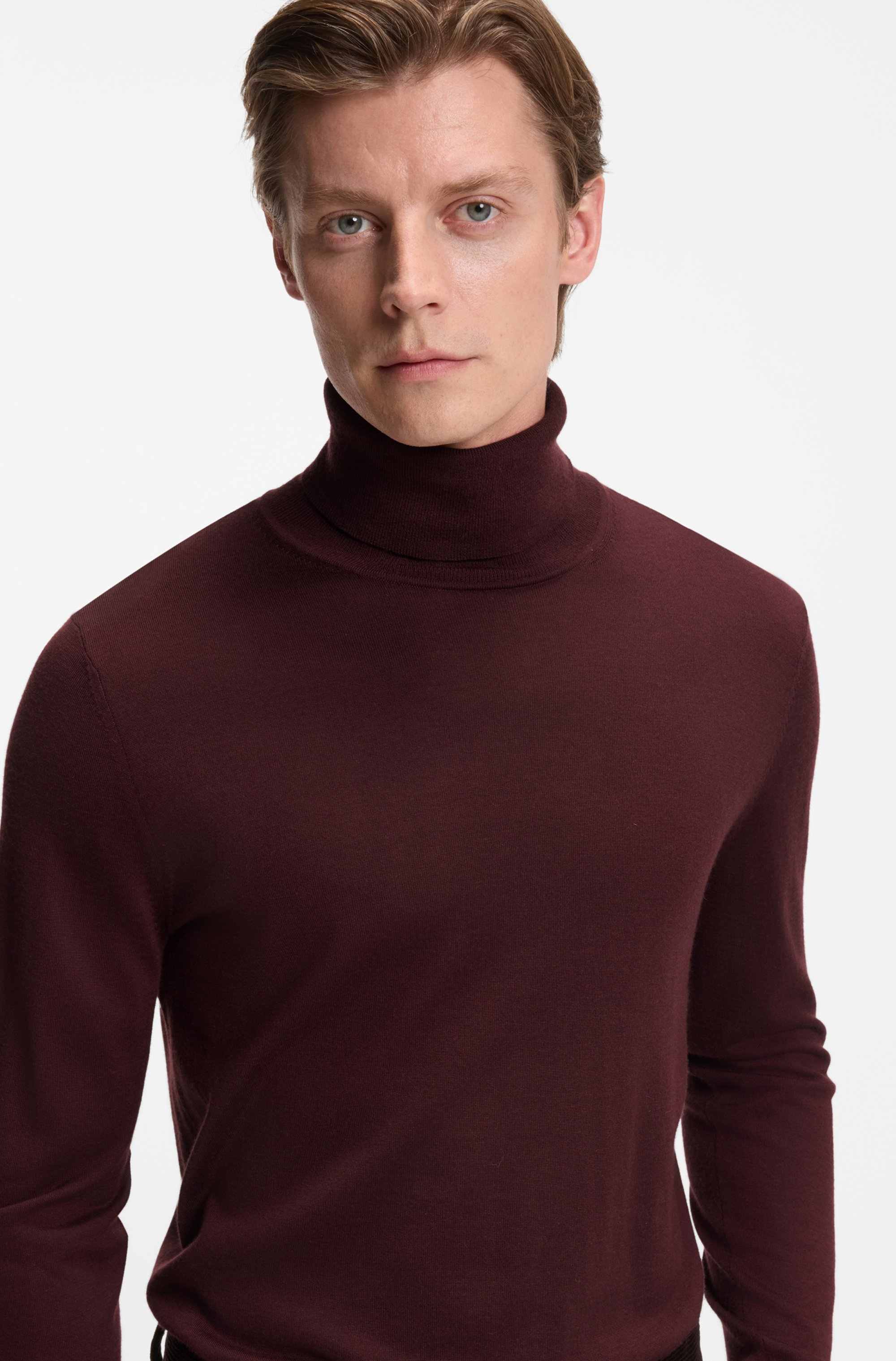 BECKHAM x BOSS rollneck sweater in cashmere