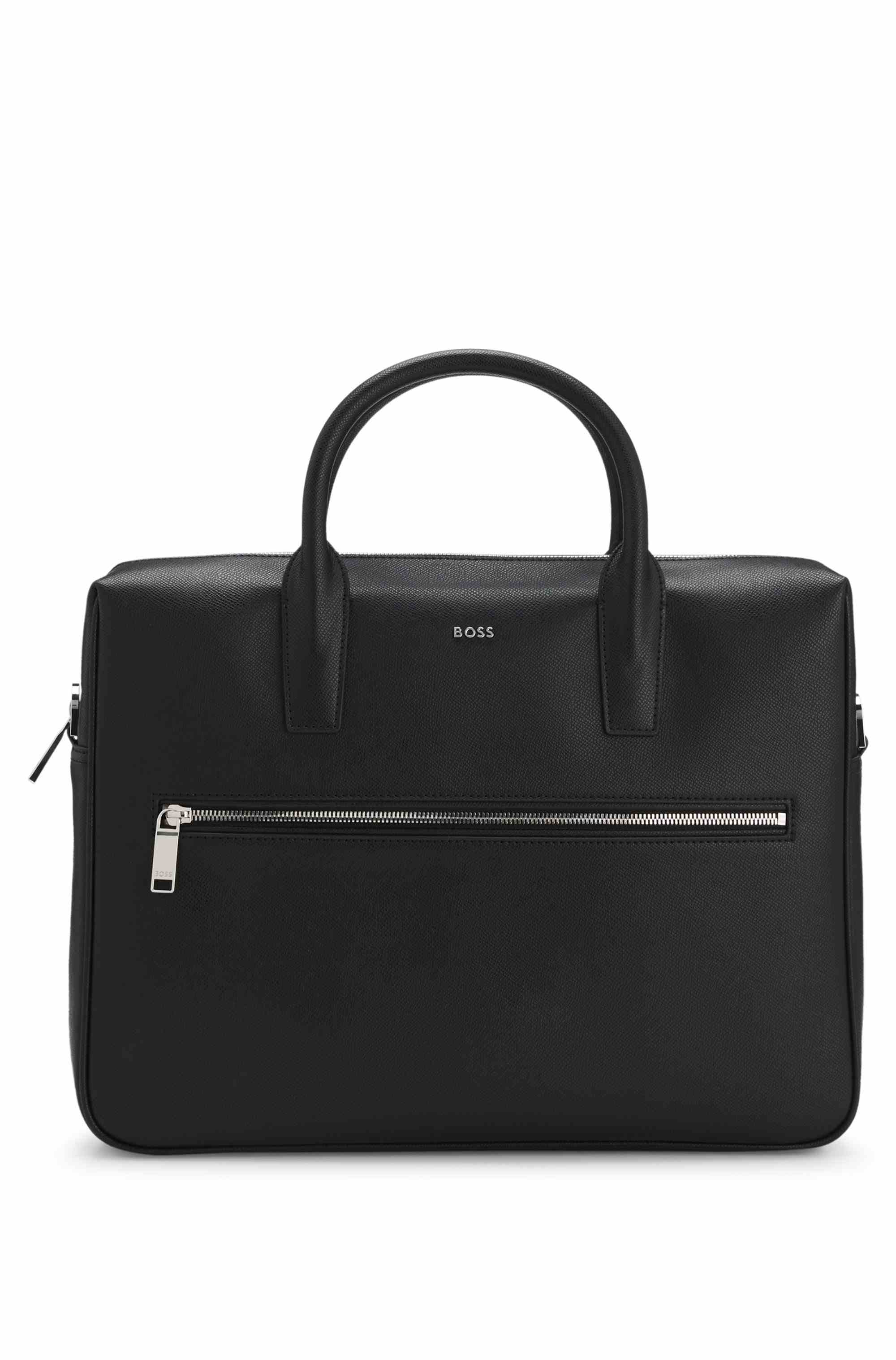 Single document case with logo lettering