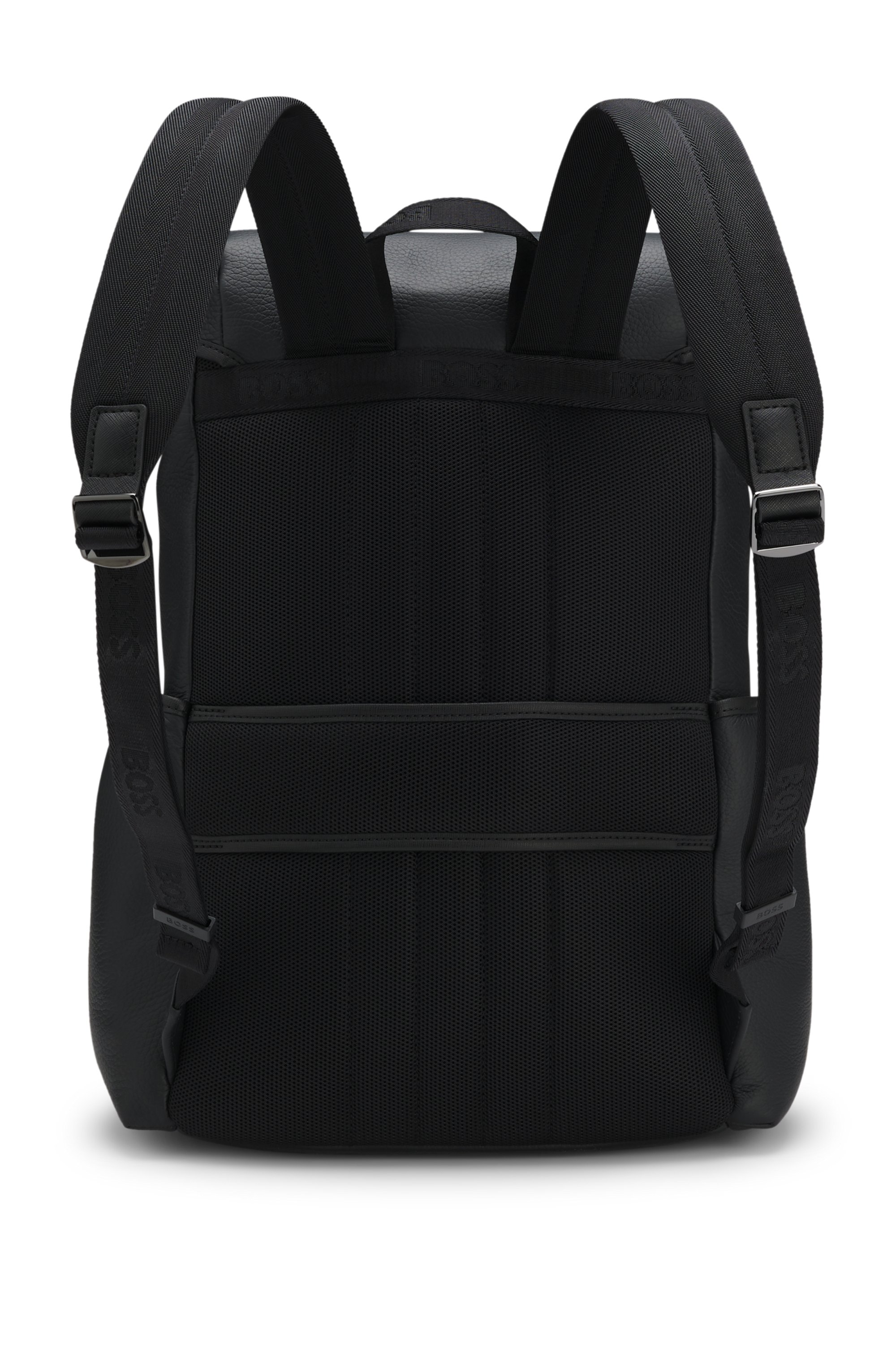 Italian-leather backpack with Double B monogram