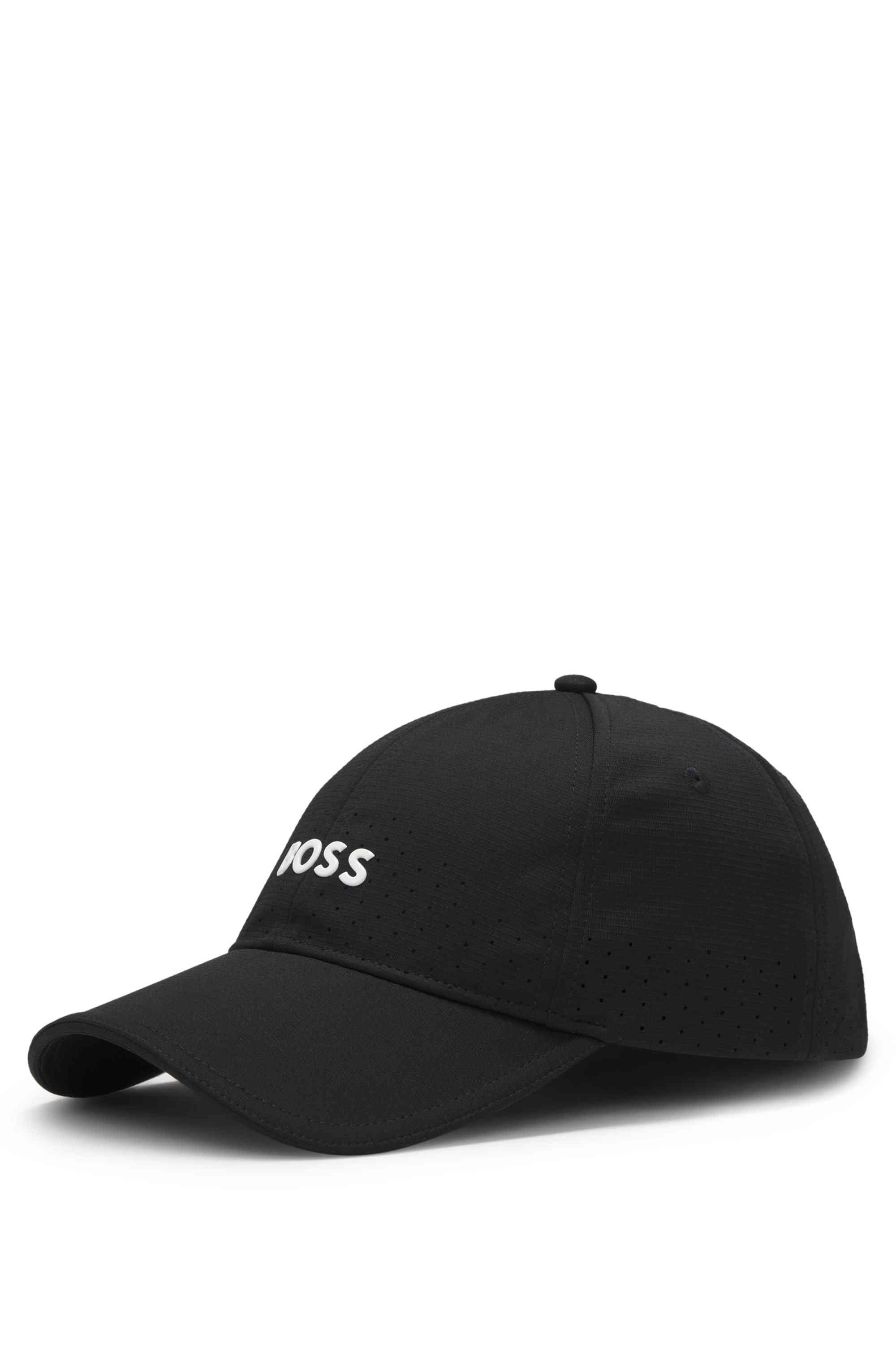 Perforated cap with gloss logo