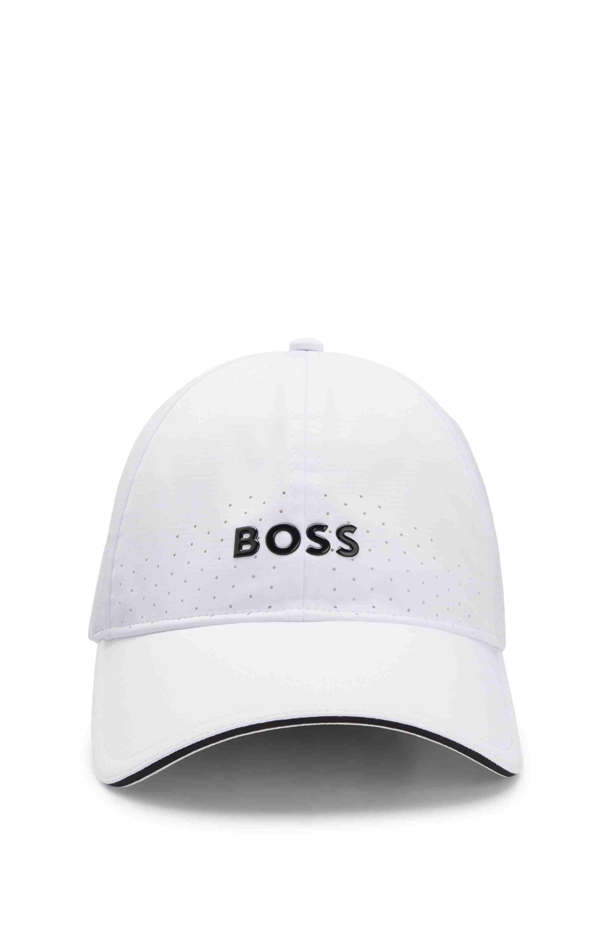 Perforated cap with gloss logo