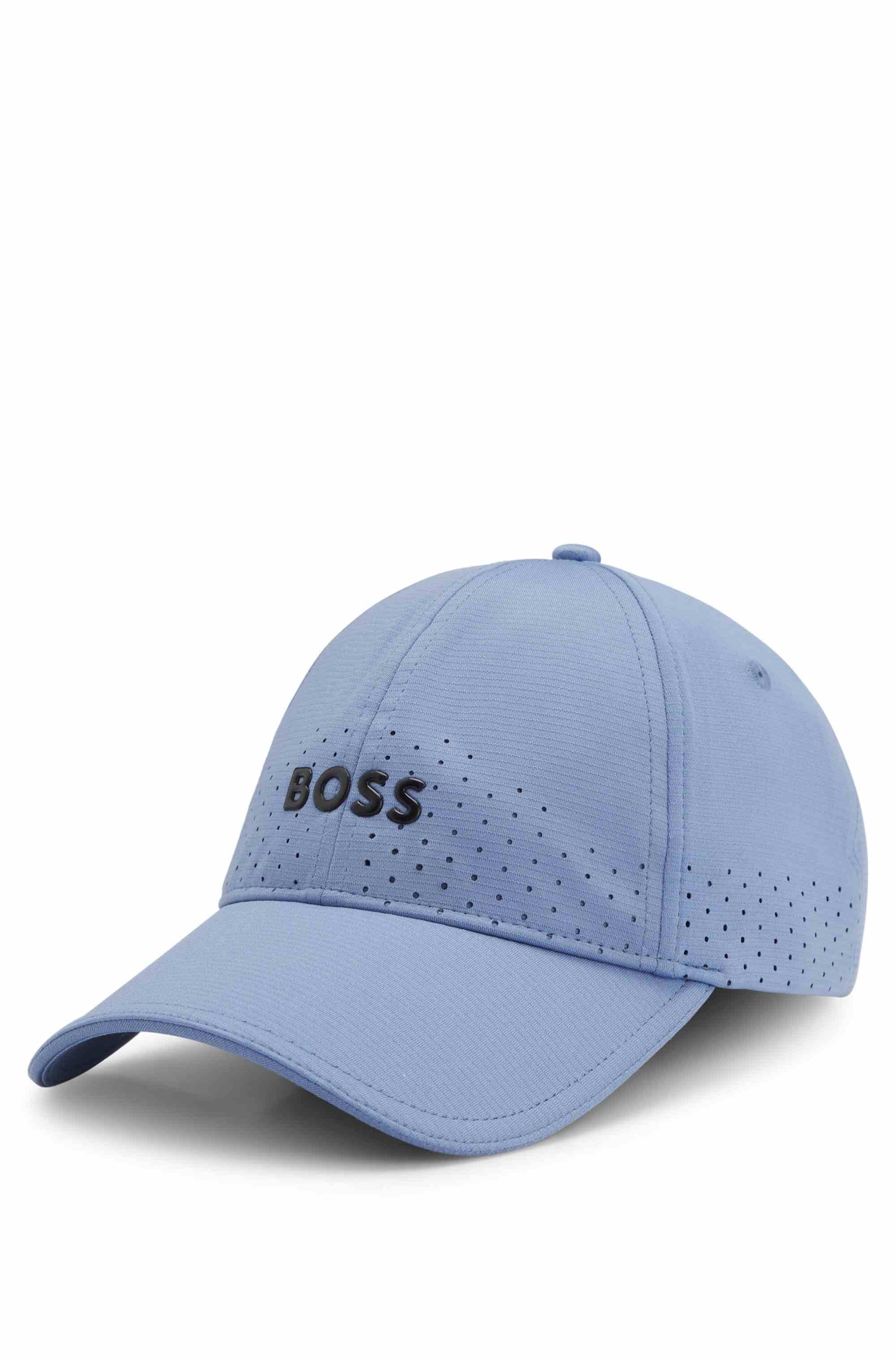 Perforated cap with gloss logo