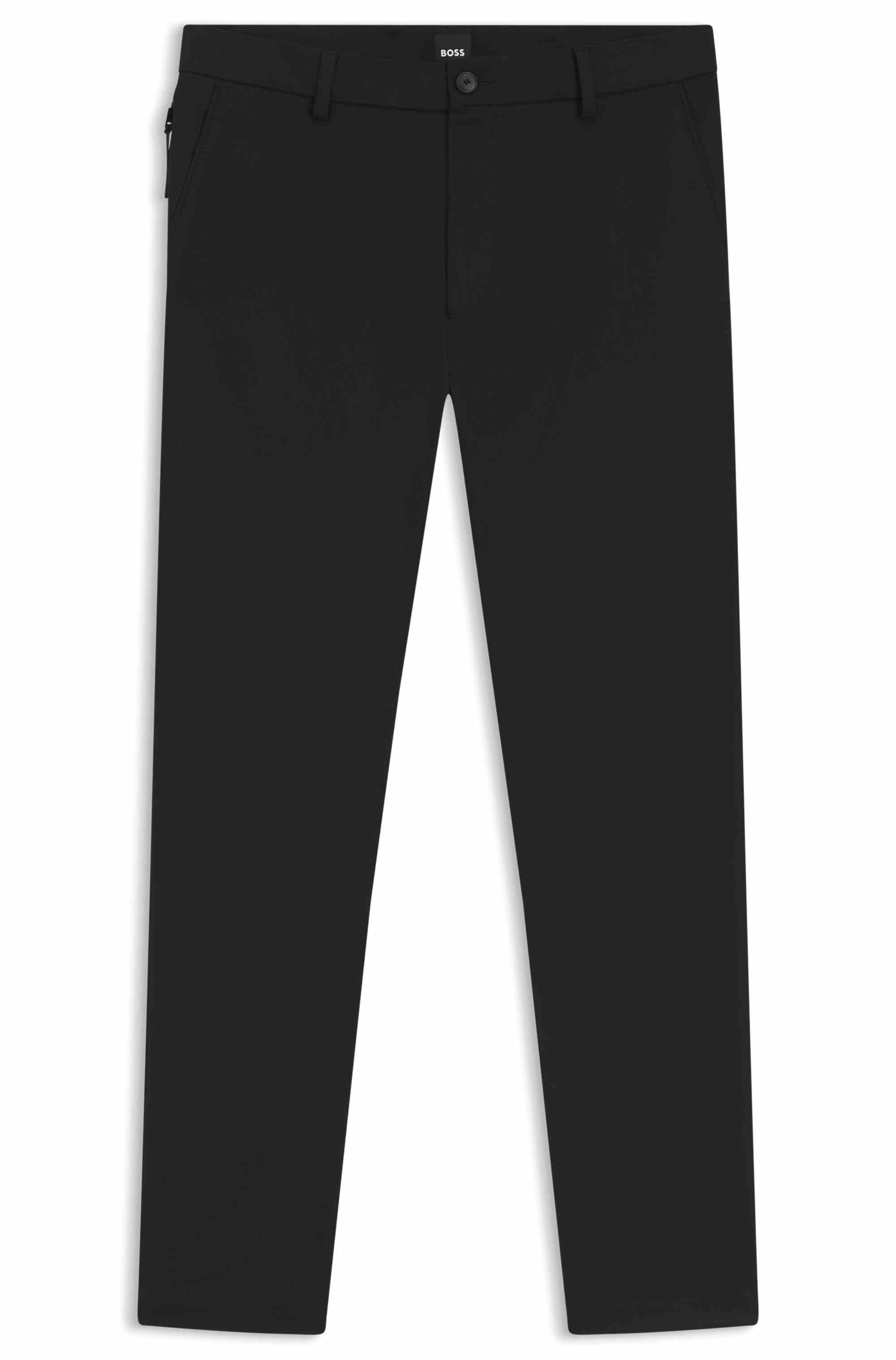 Modern-fit trousers in cotton-blend twill