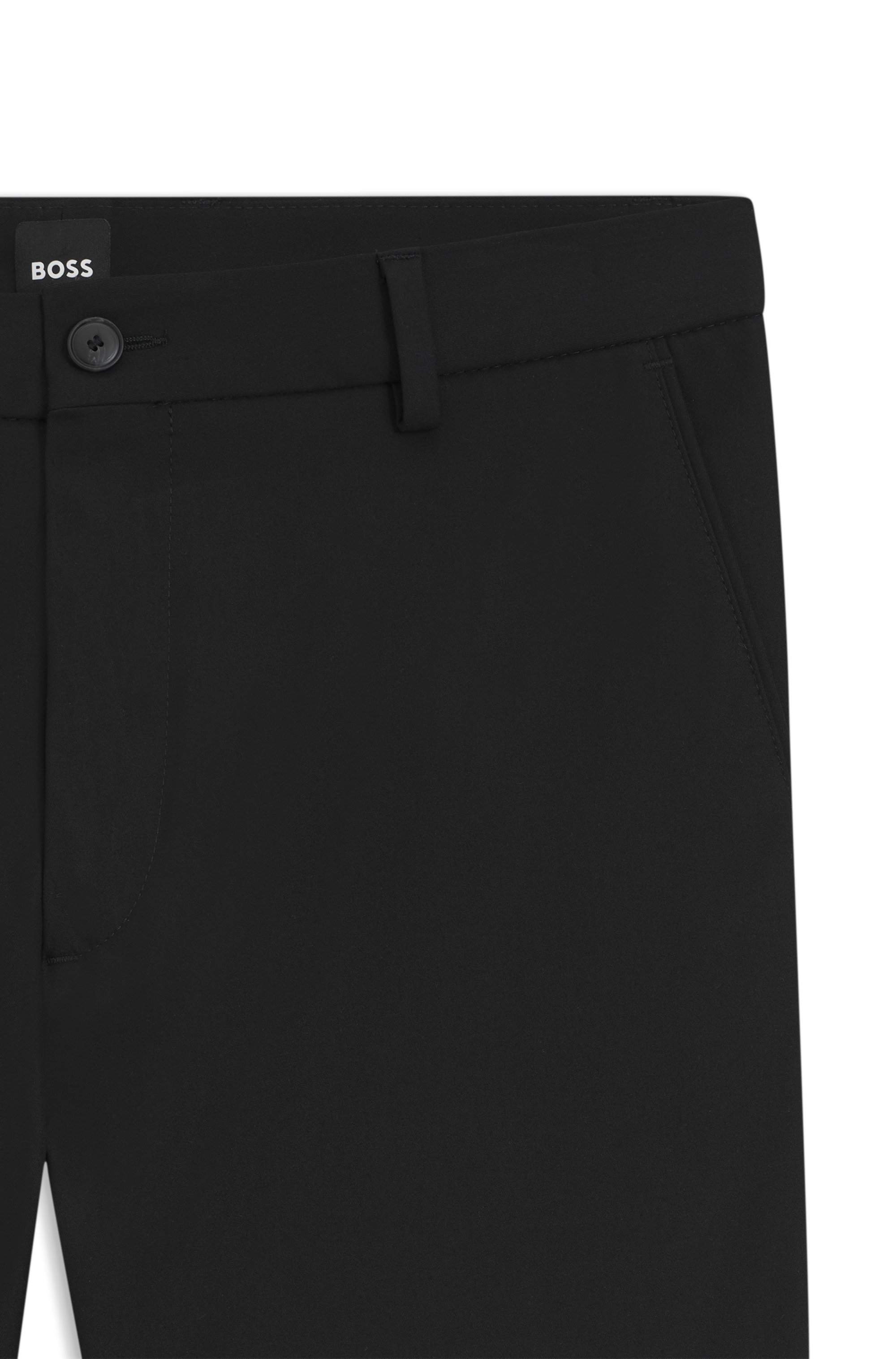 Modern-fit trousers in cotton-blend twill
