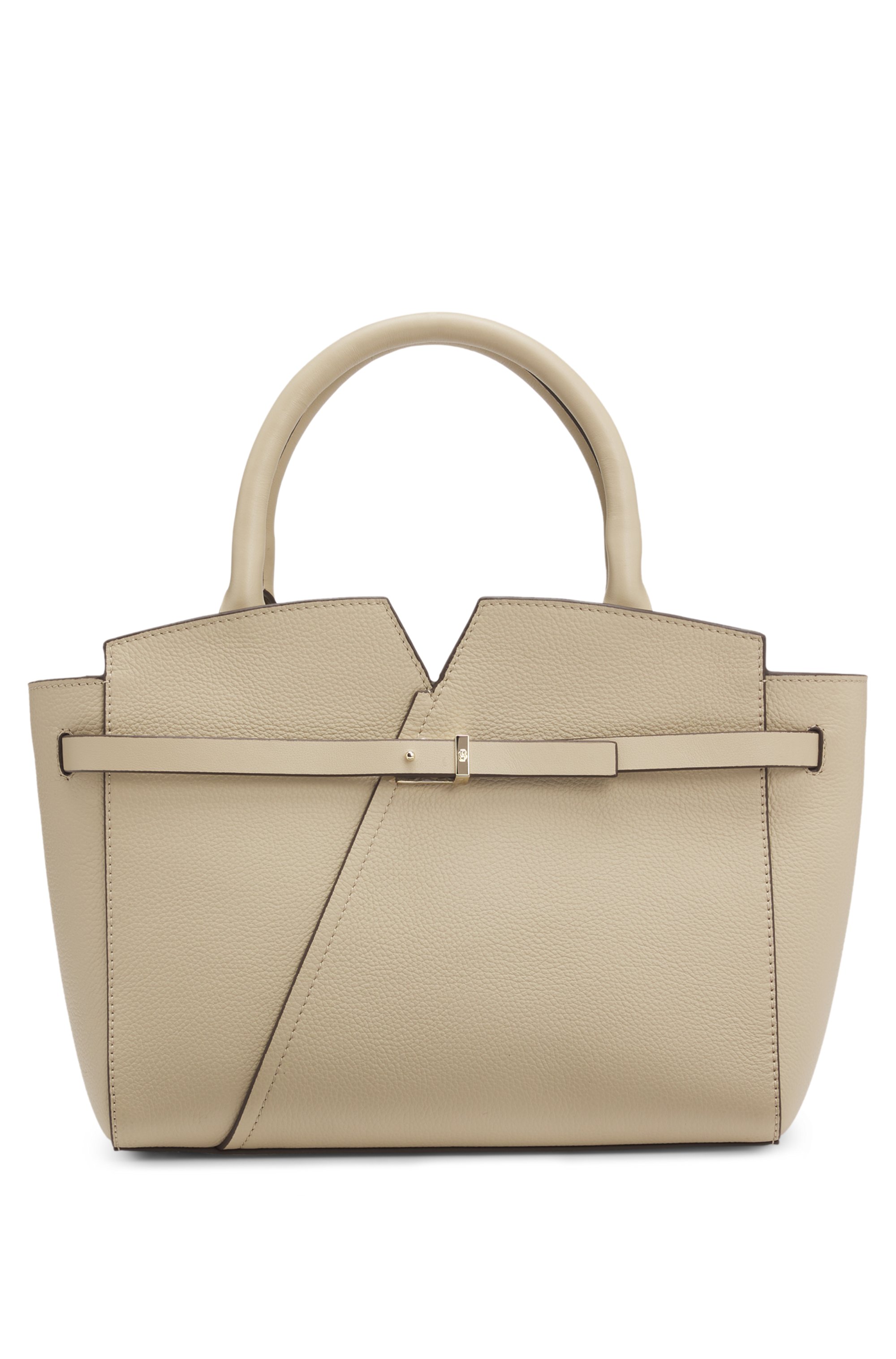 BOSS REVERS small leather tote bag with belt detail