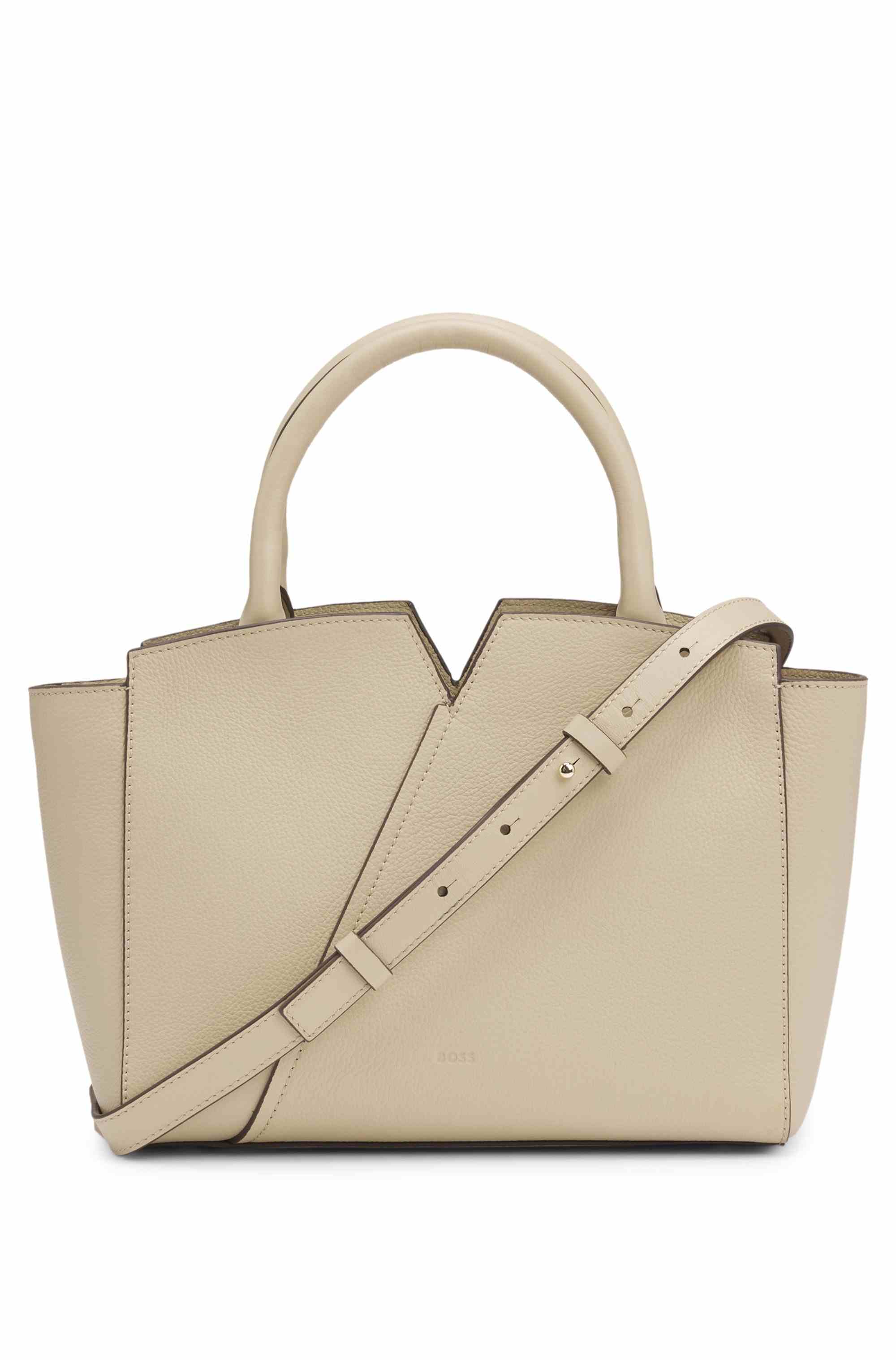 BOSS Revers small leather tote bag with belt detail
