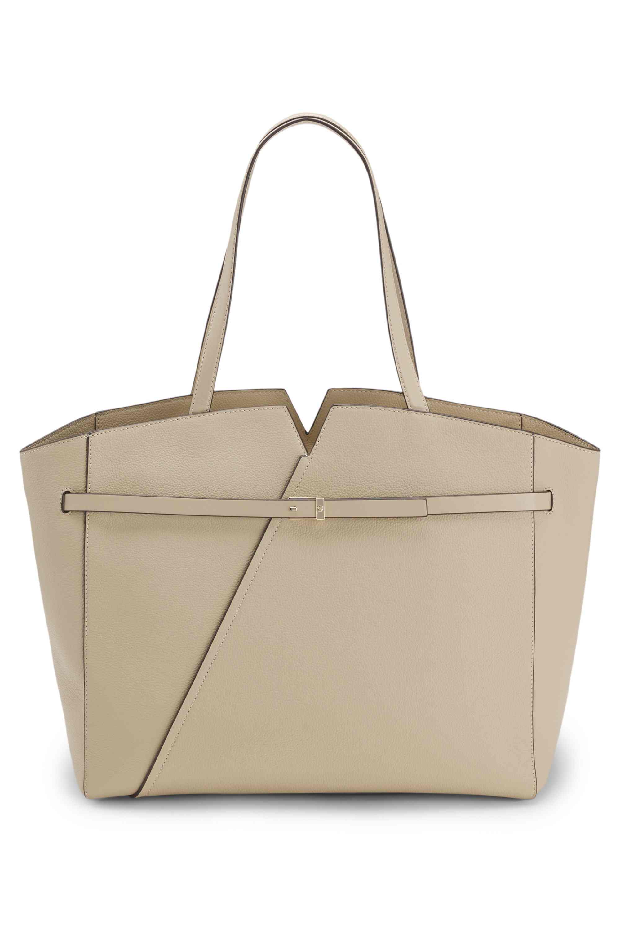 BOSS Revers tote bag in leather with belt detail