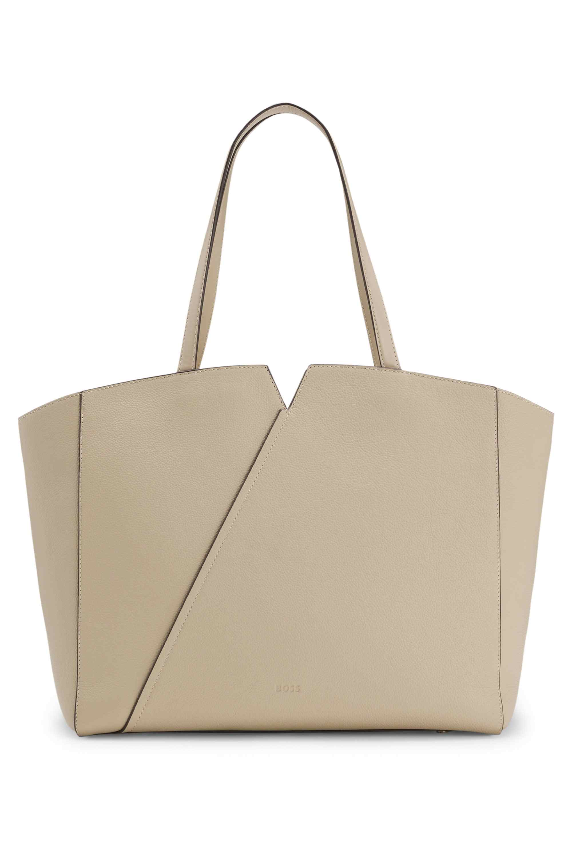 BOSS Revers tote bag in leather with belt detail
