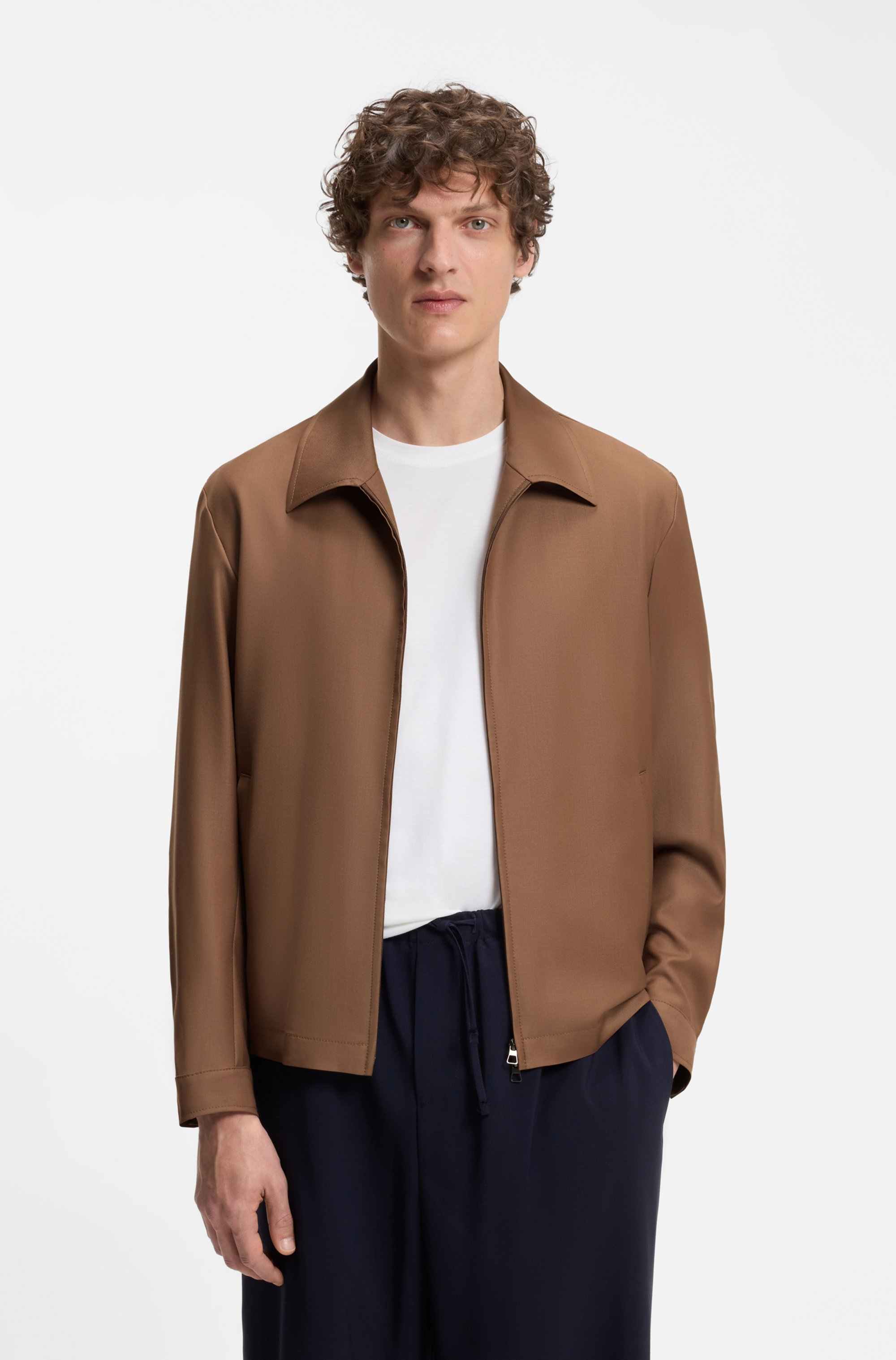 BOSS BY BECKHAM jacket in virgin wool