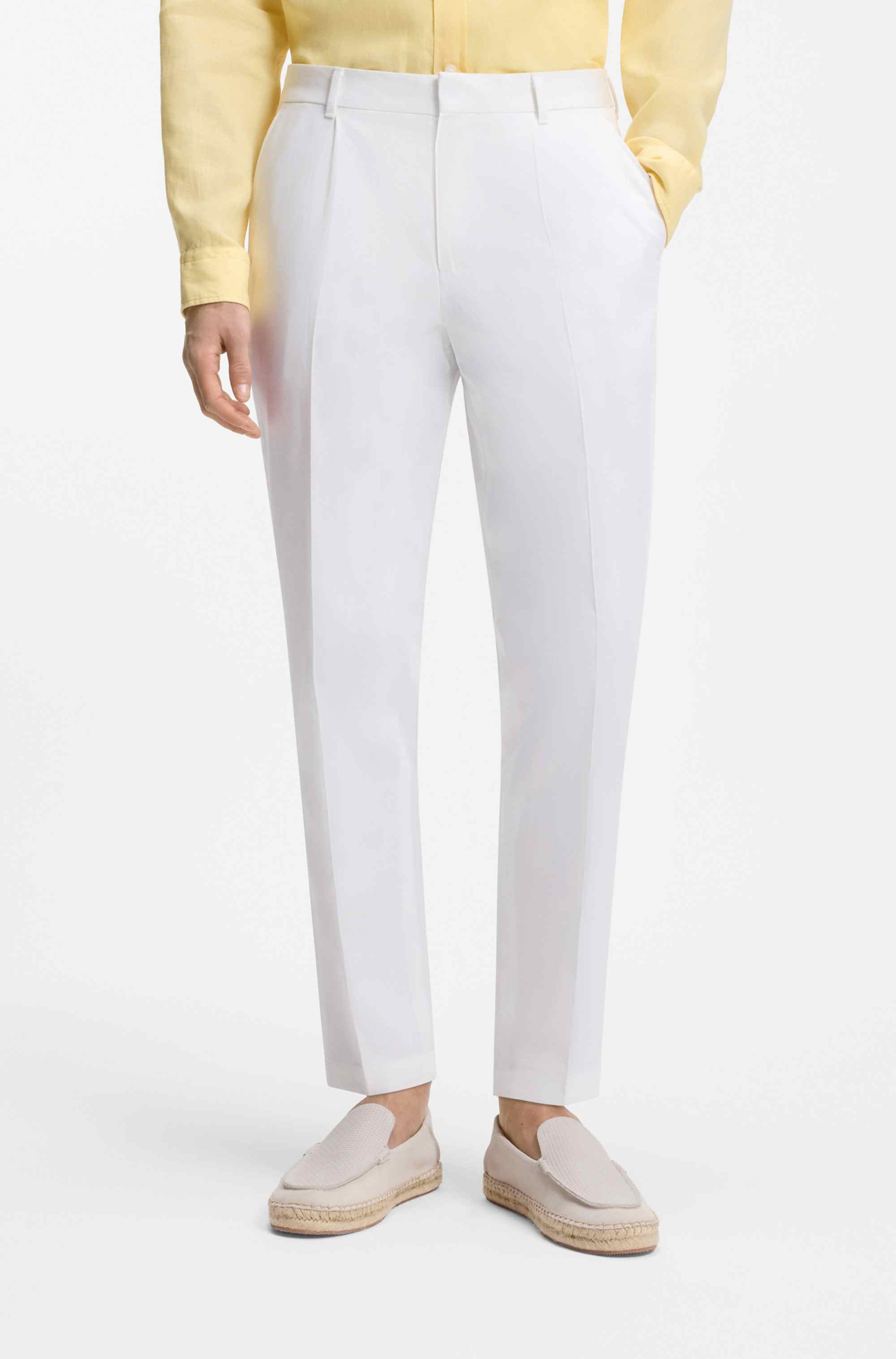 Formal trousers in a cotton blend