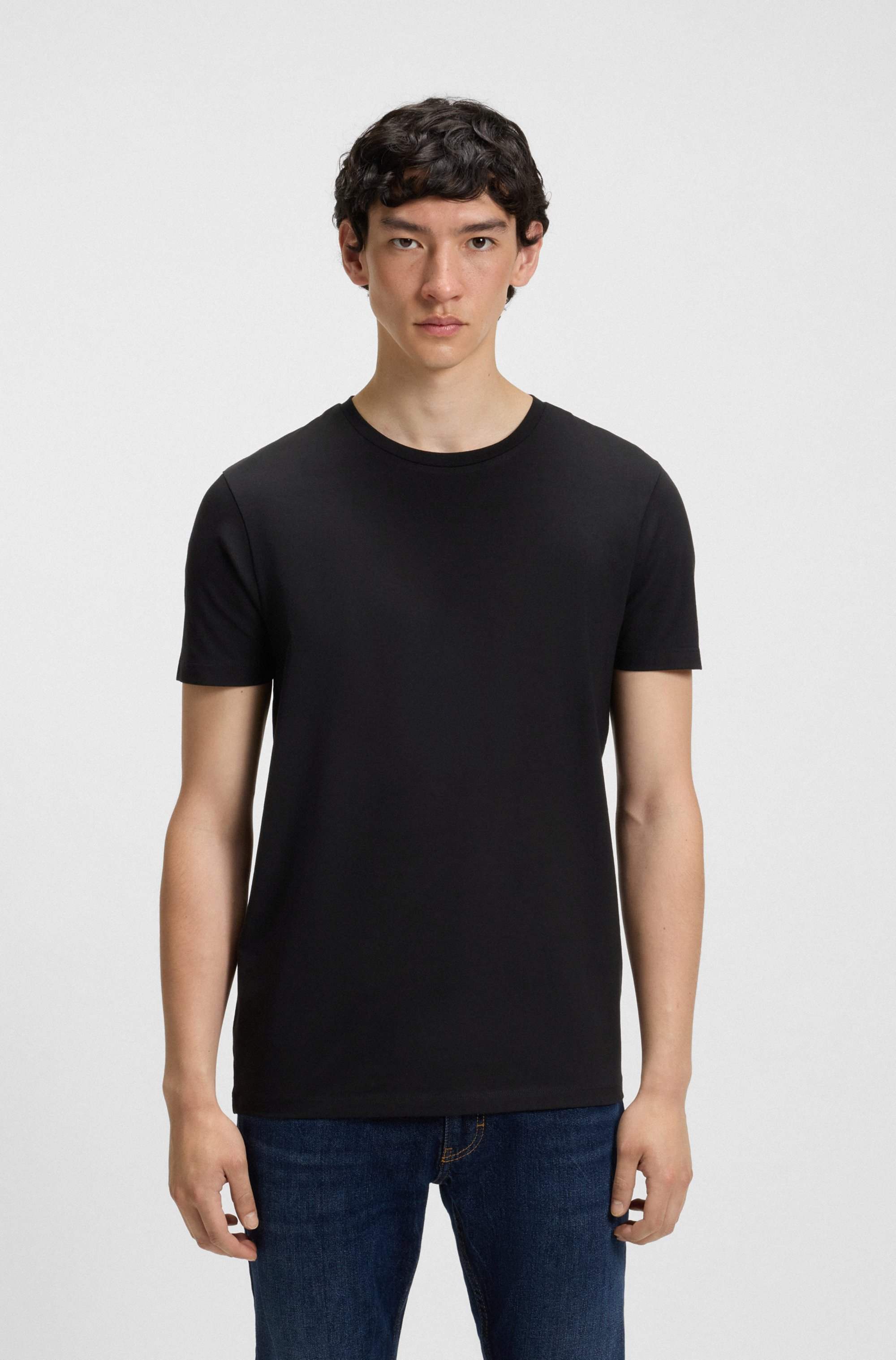 Two-pack of slim-fit T-shirts in stretch cotton