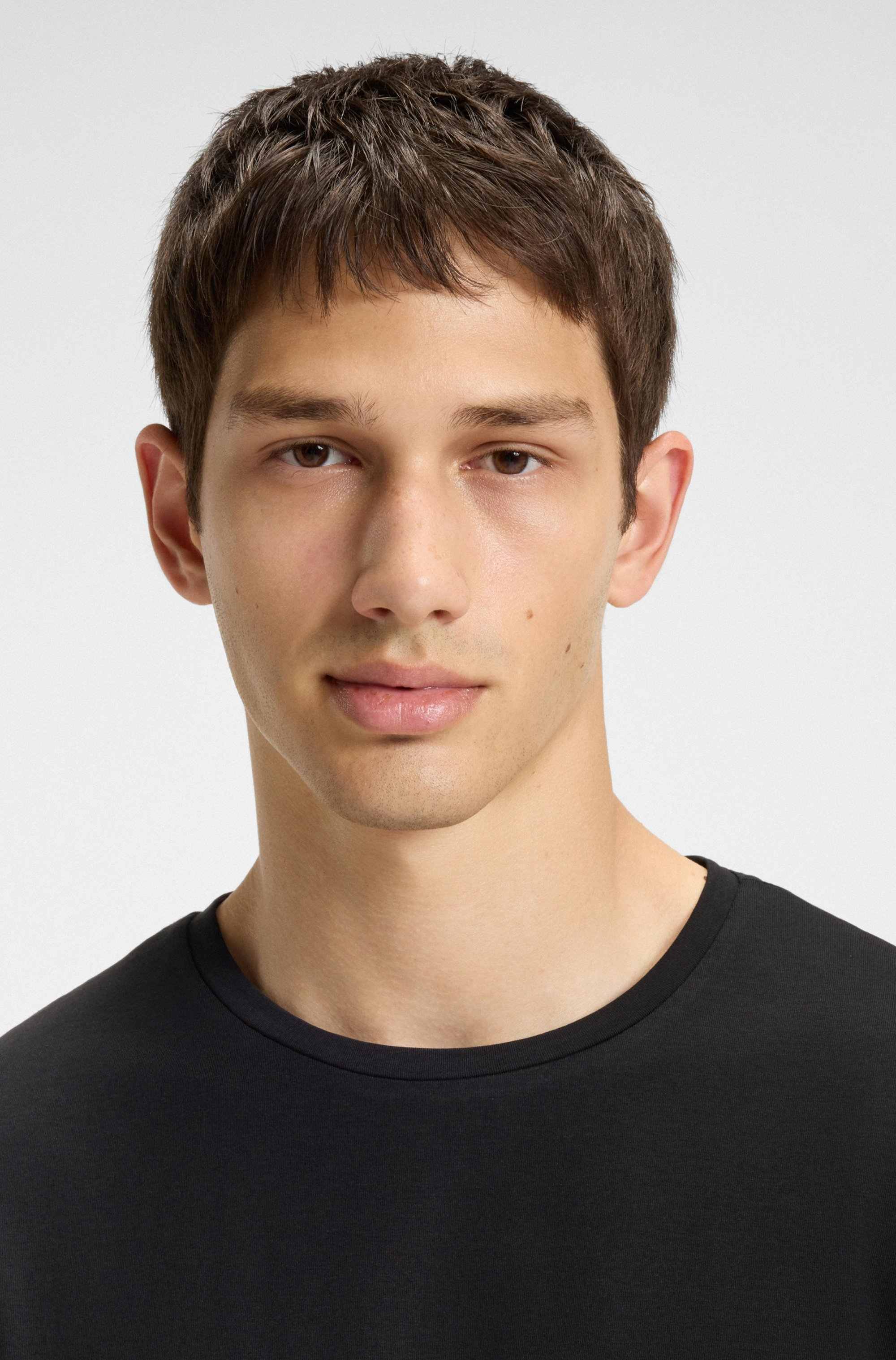 Two-pack of slim-fit T-shirts in stretch cotton