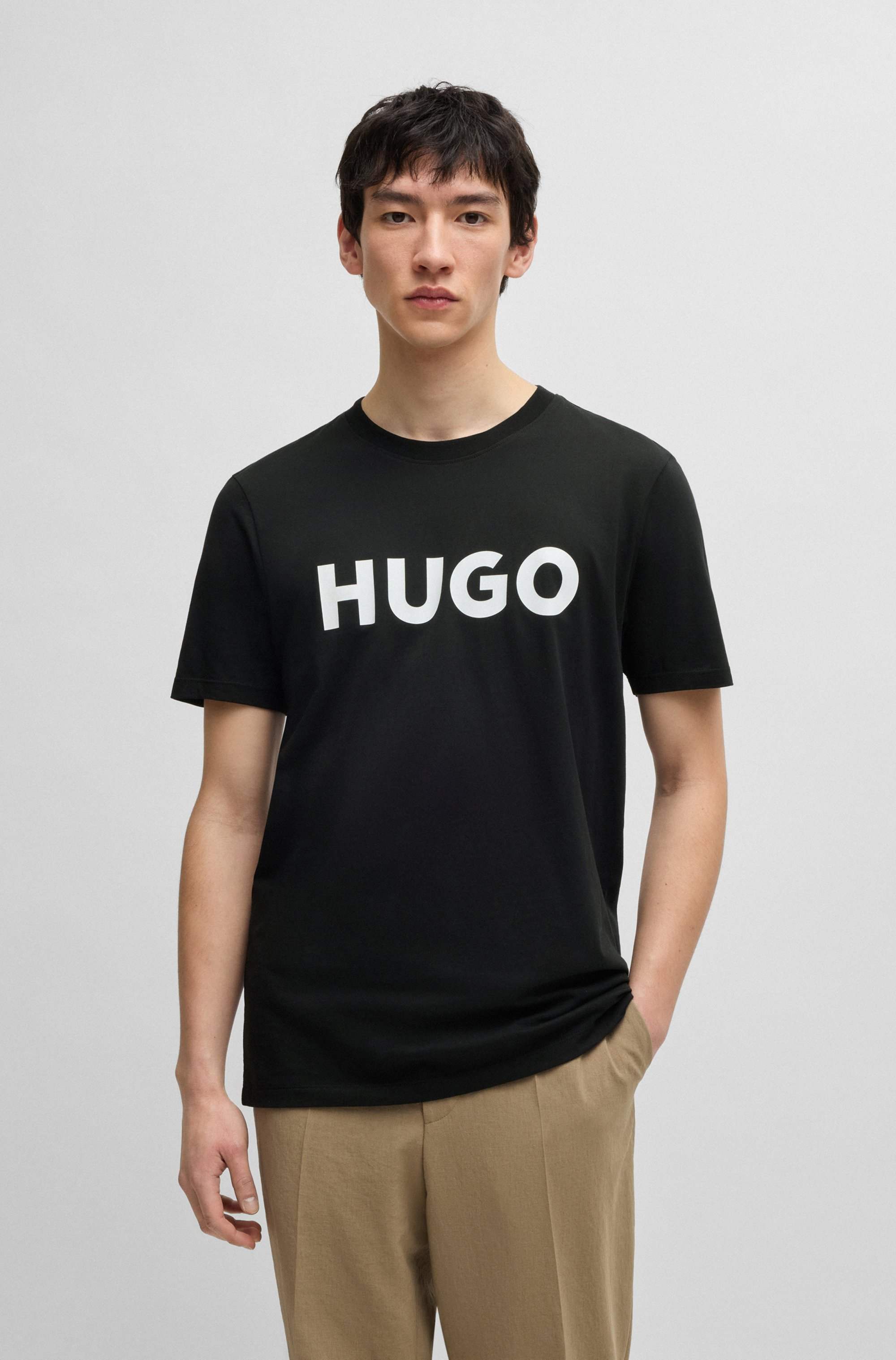 Logo-print T-shirt in cotton jersey
