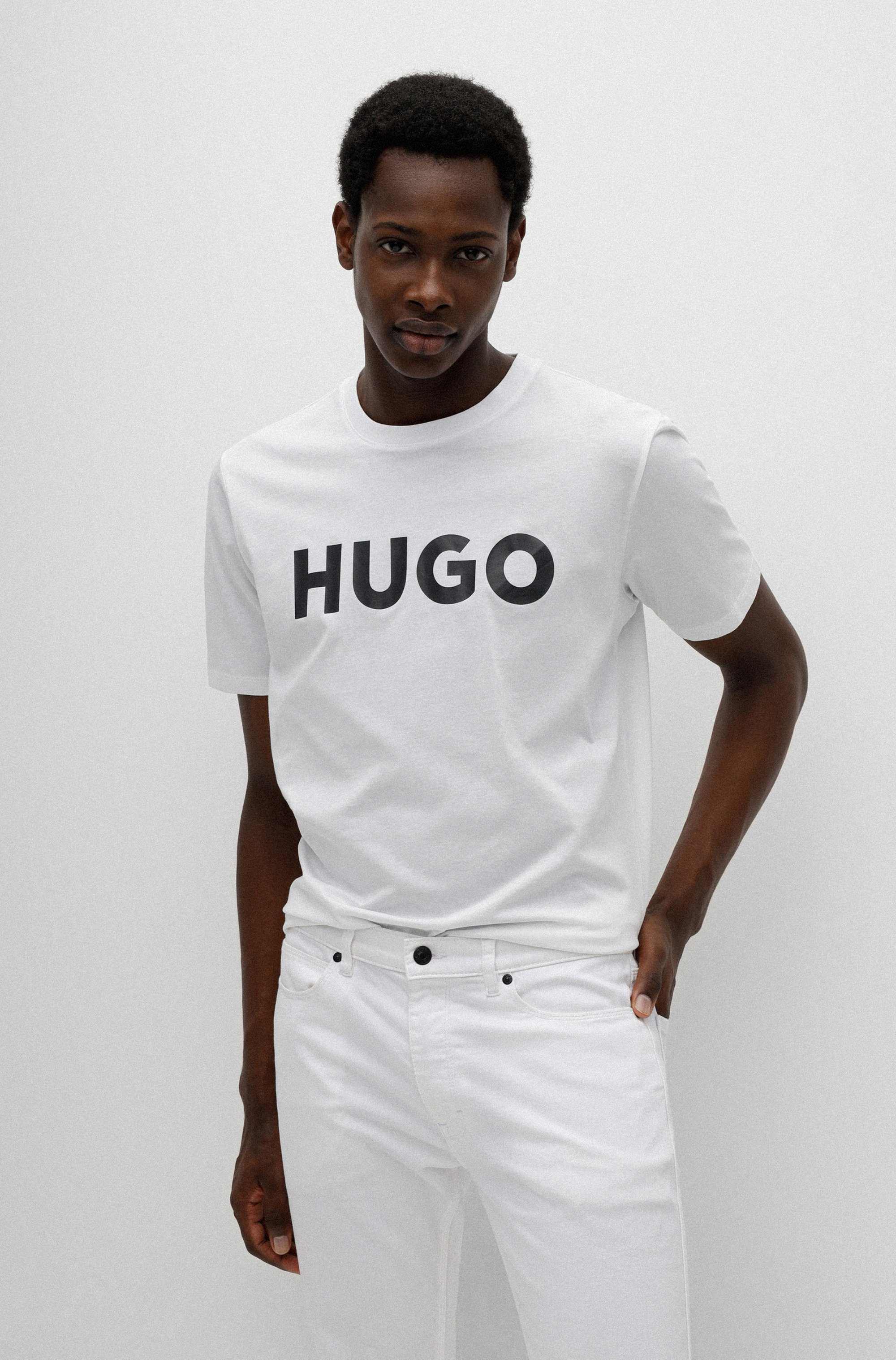 Logo-print T-shirt in cotton jersey