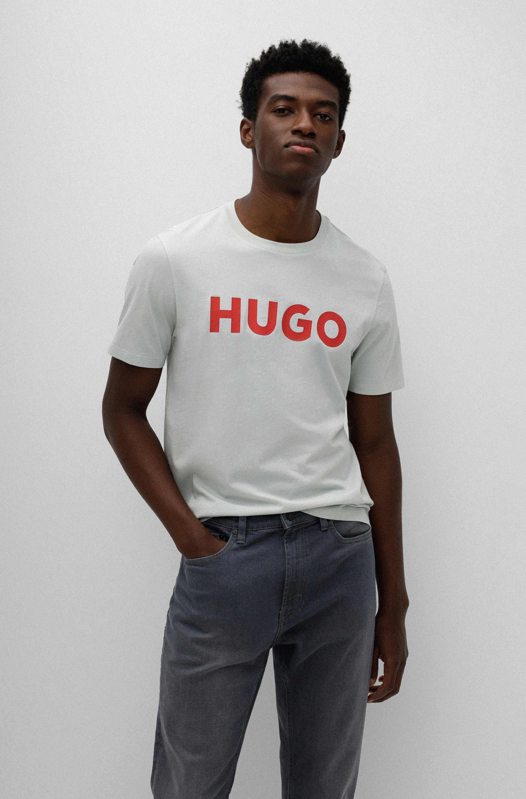 Logo-print T-shirt in cotton jersey