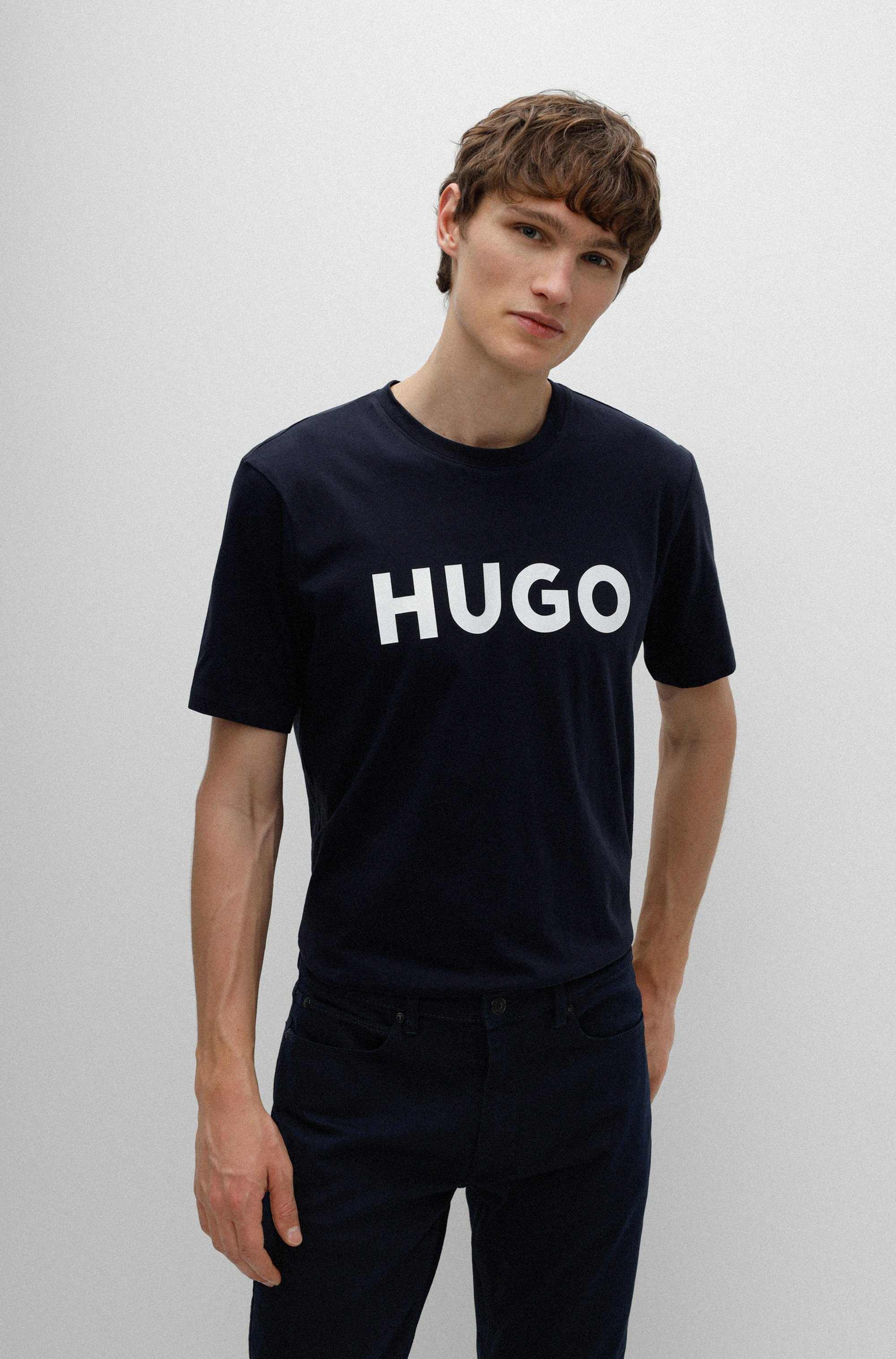 Logo-print T-shirt in cotton jersey
