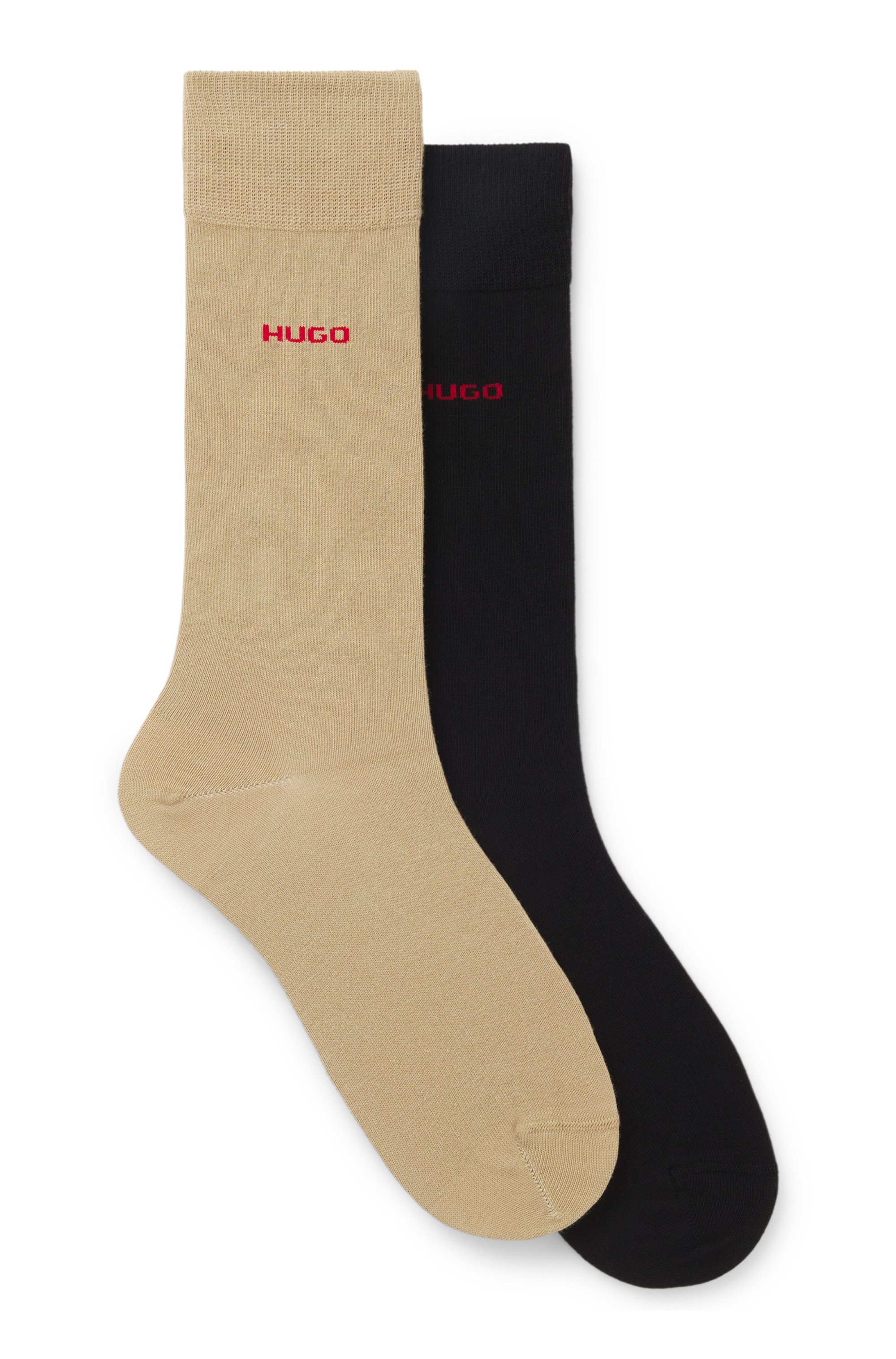 Two-pack of regular-length logo socks
