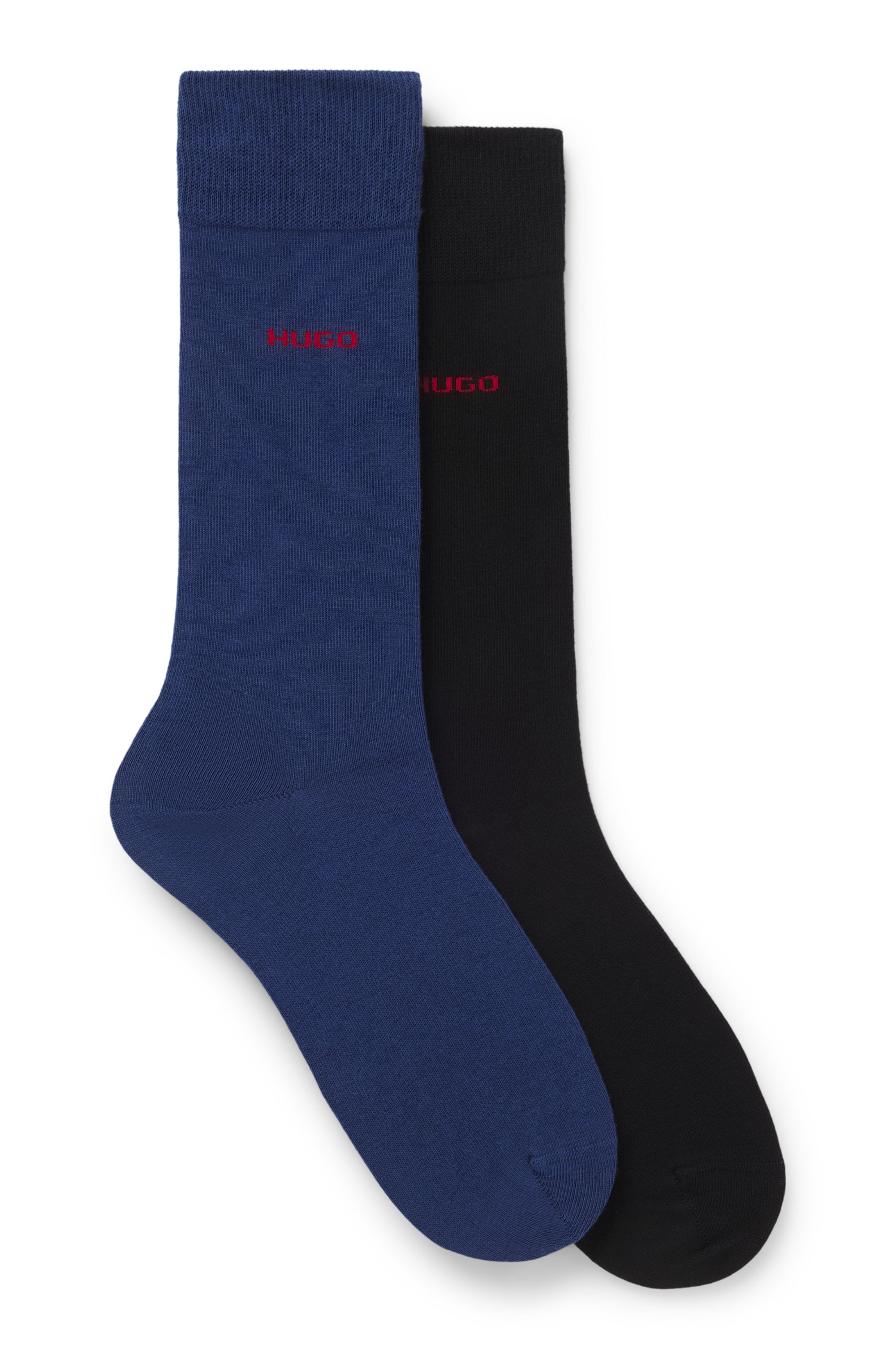 Two-pack of regular-length logo socks