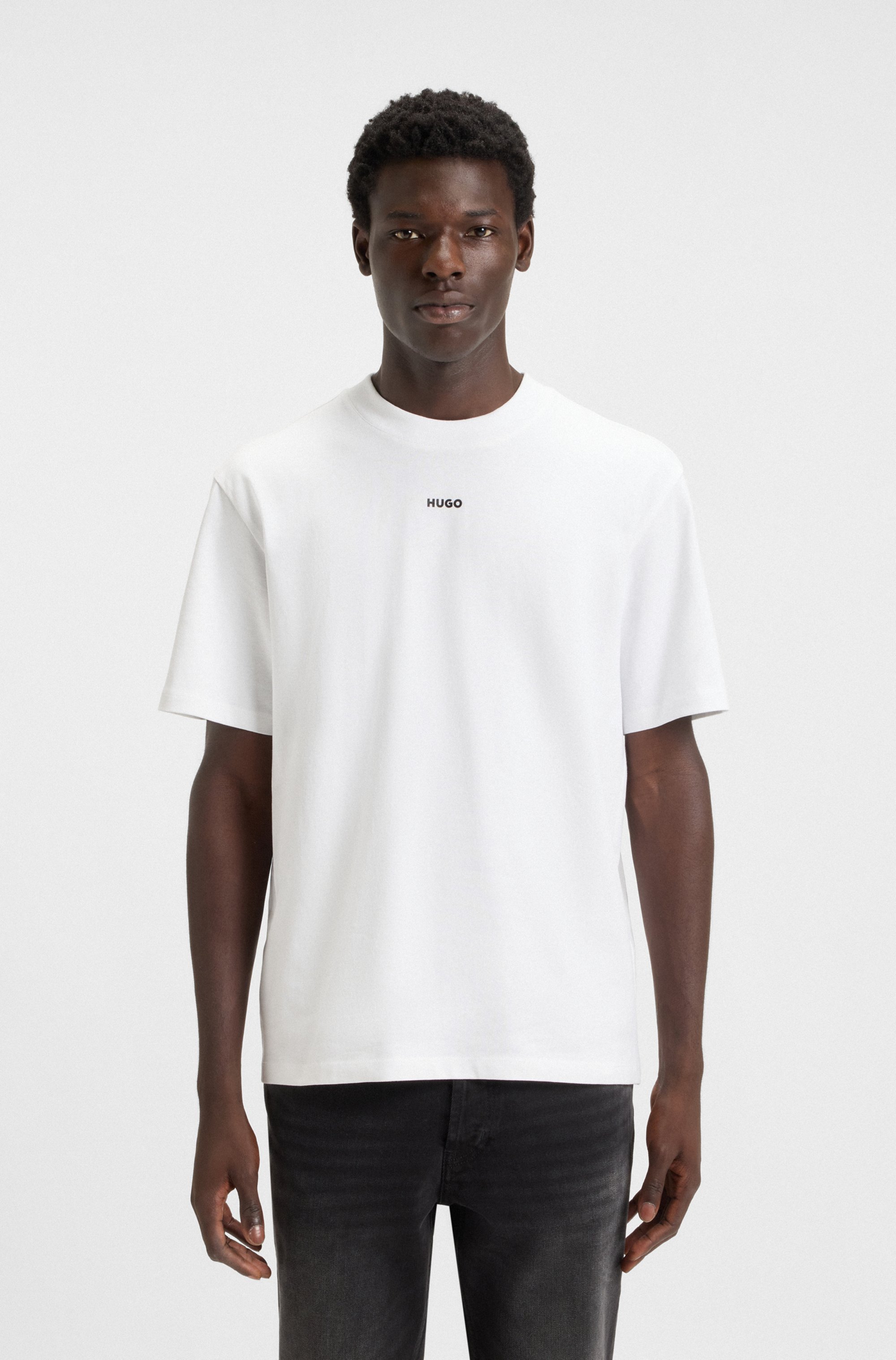 Relaxed-fit T-shirt in cotton with logo print