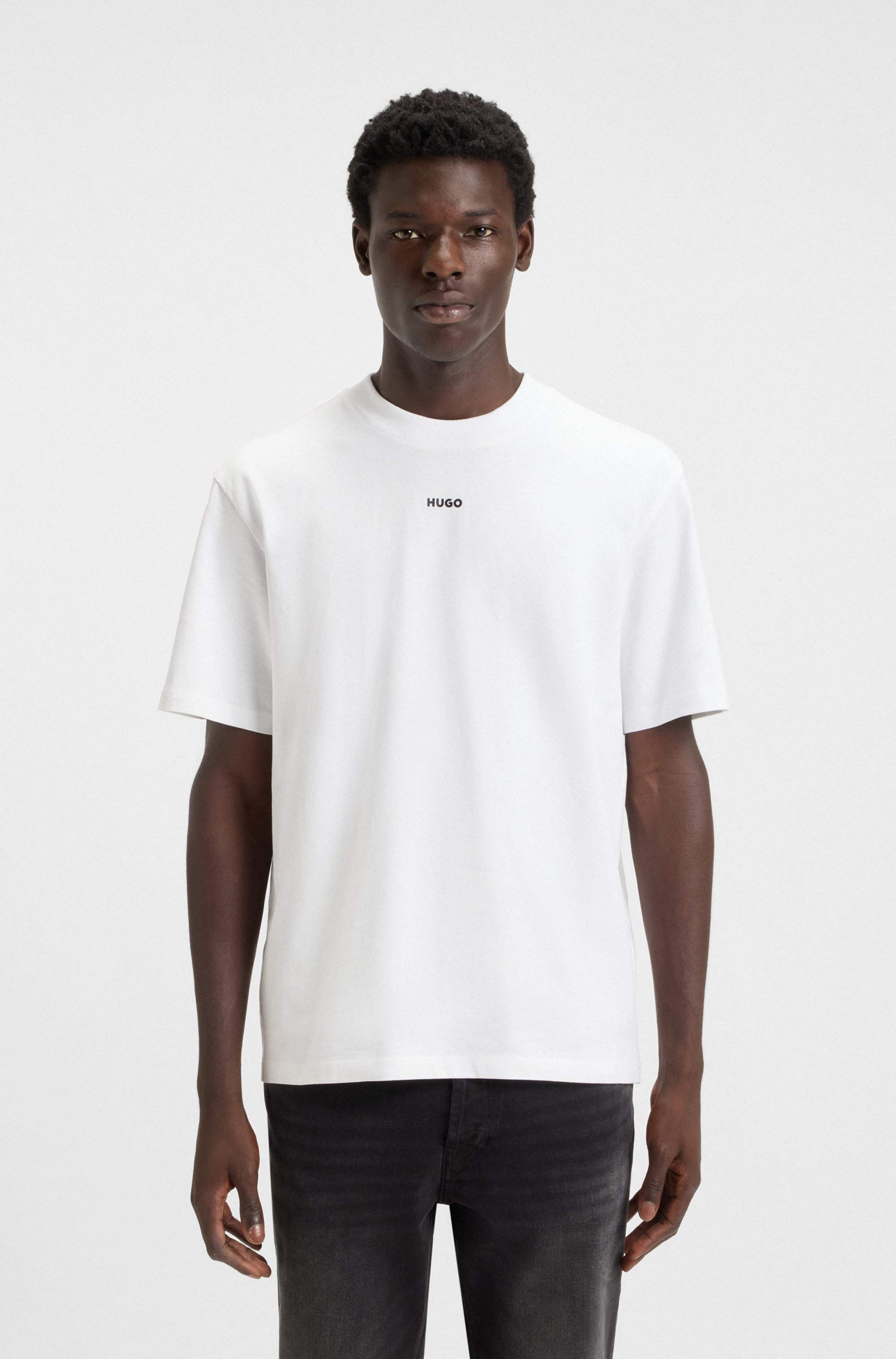 Relaxed-fit T-shirt in cotton with logo print