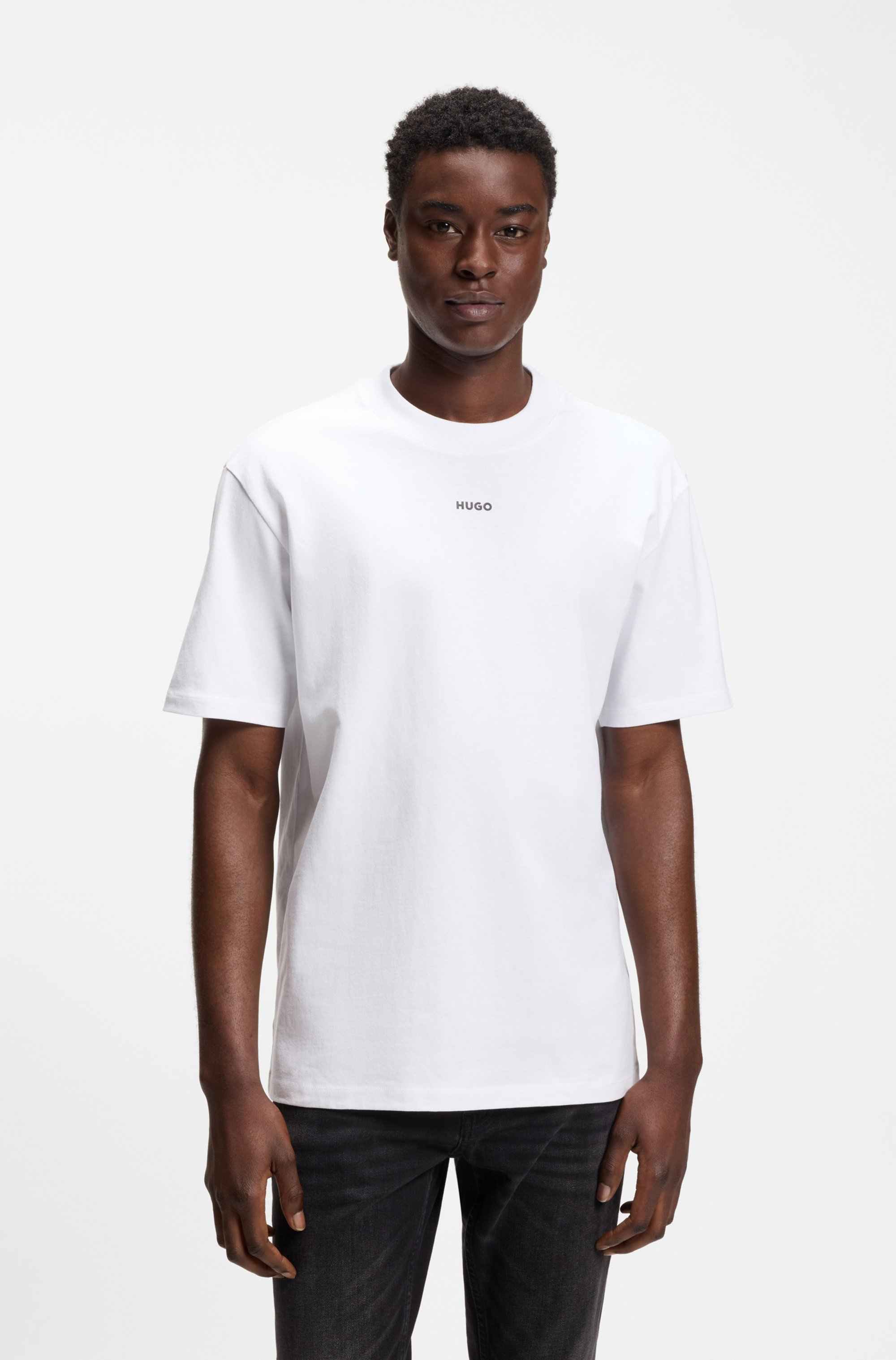 Relaxed-fit T-shirt in cotton with logo print