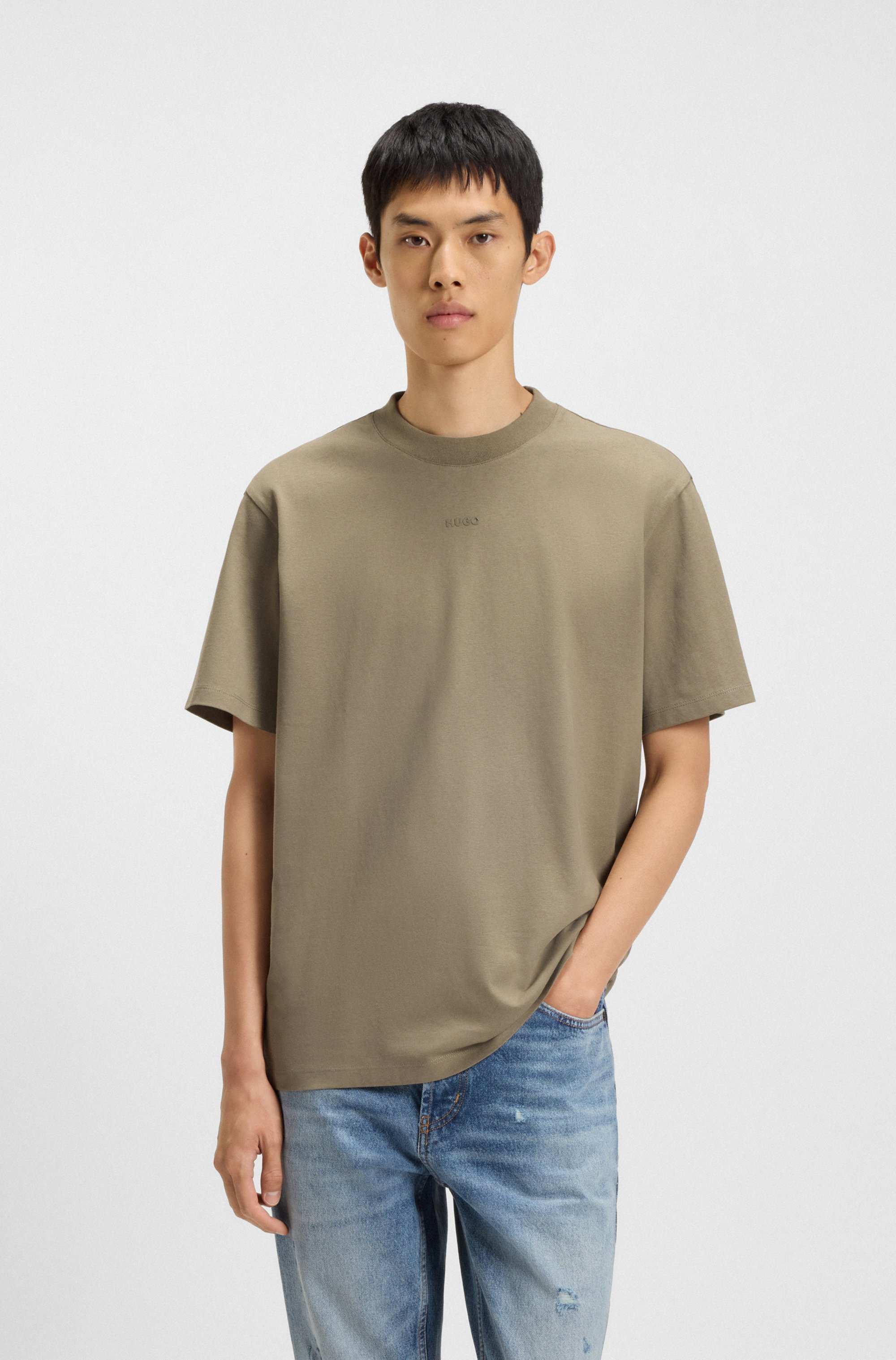 Relaxed-fit T-shirt in cotton with logo print