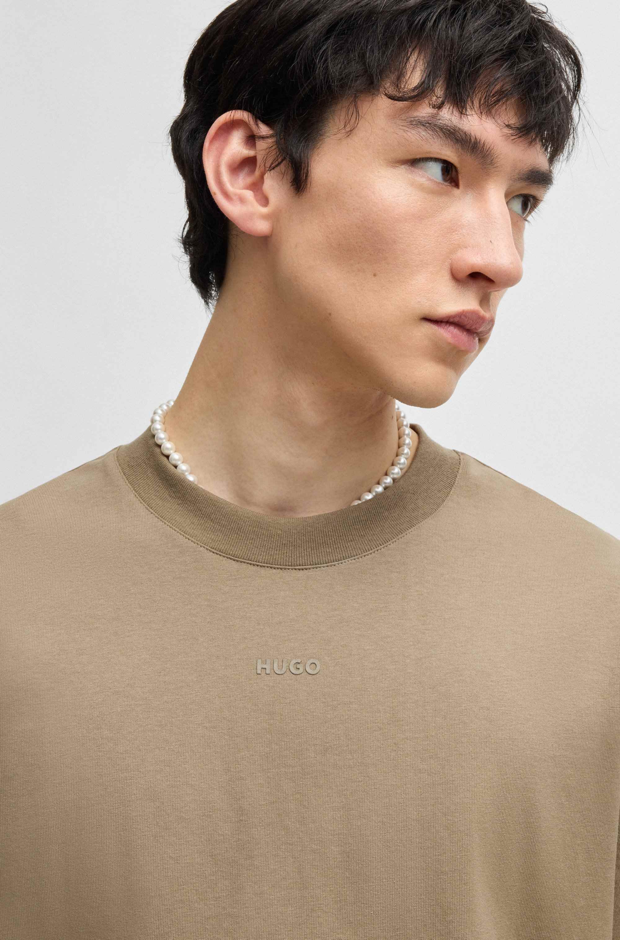 Relaxed-fit T-shirt in cotton with logo print