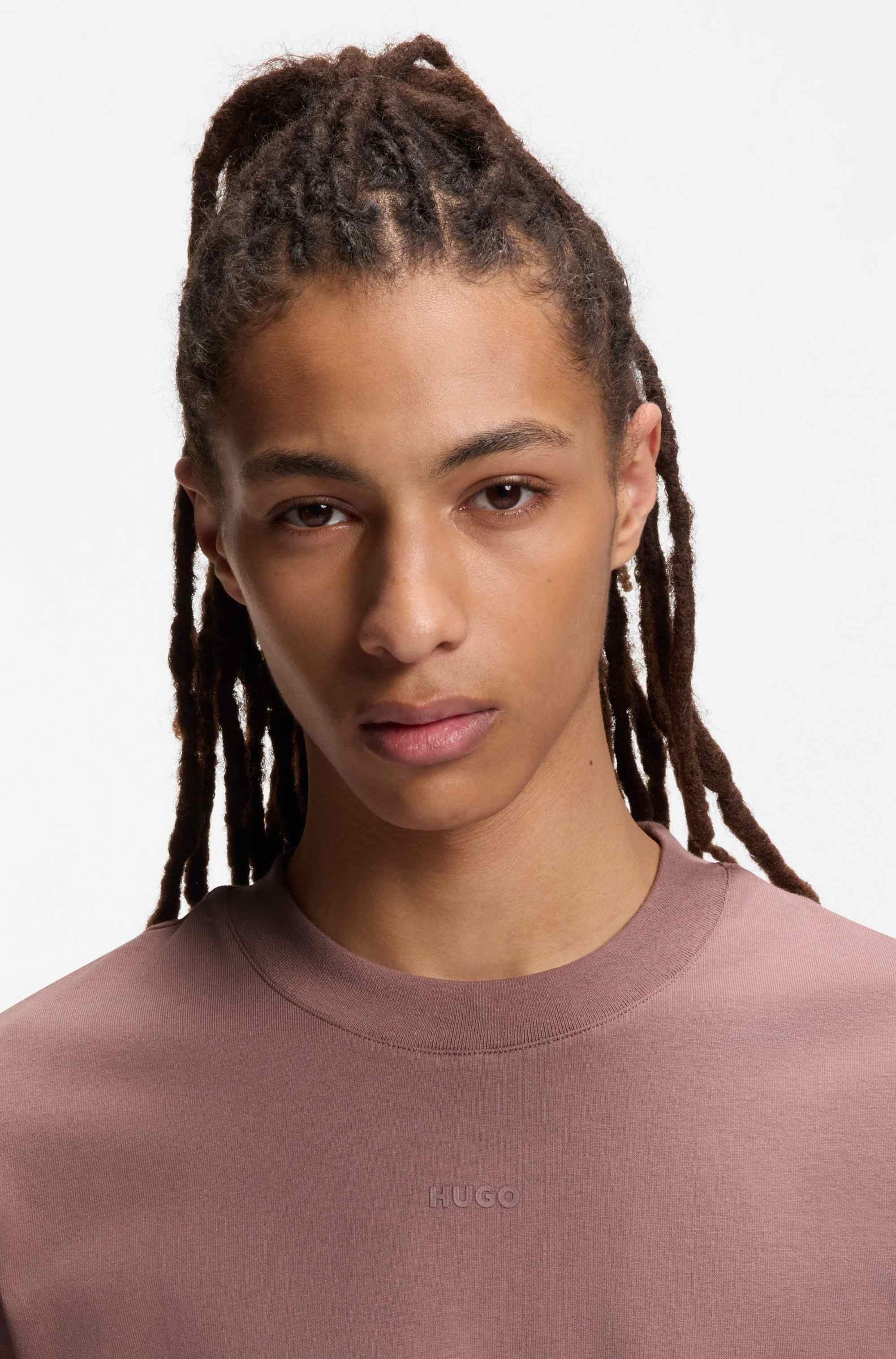 Relaxed-fit T-shirt in cotton with logo print