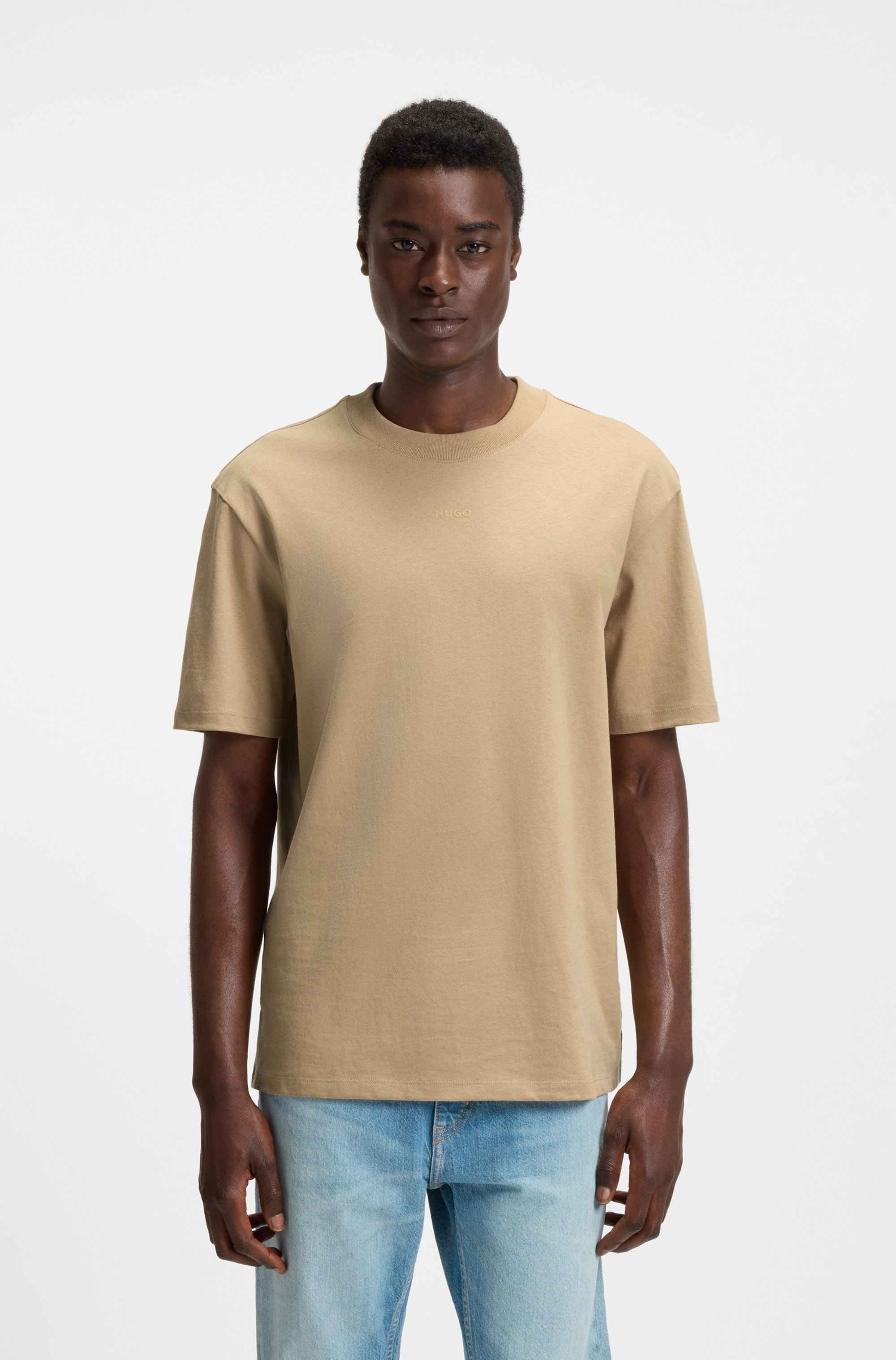 Relaxed-fit T-shirt in cotton with logo print