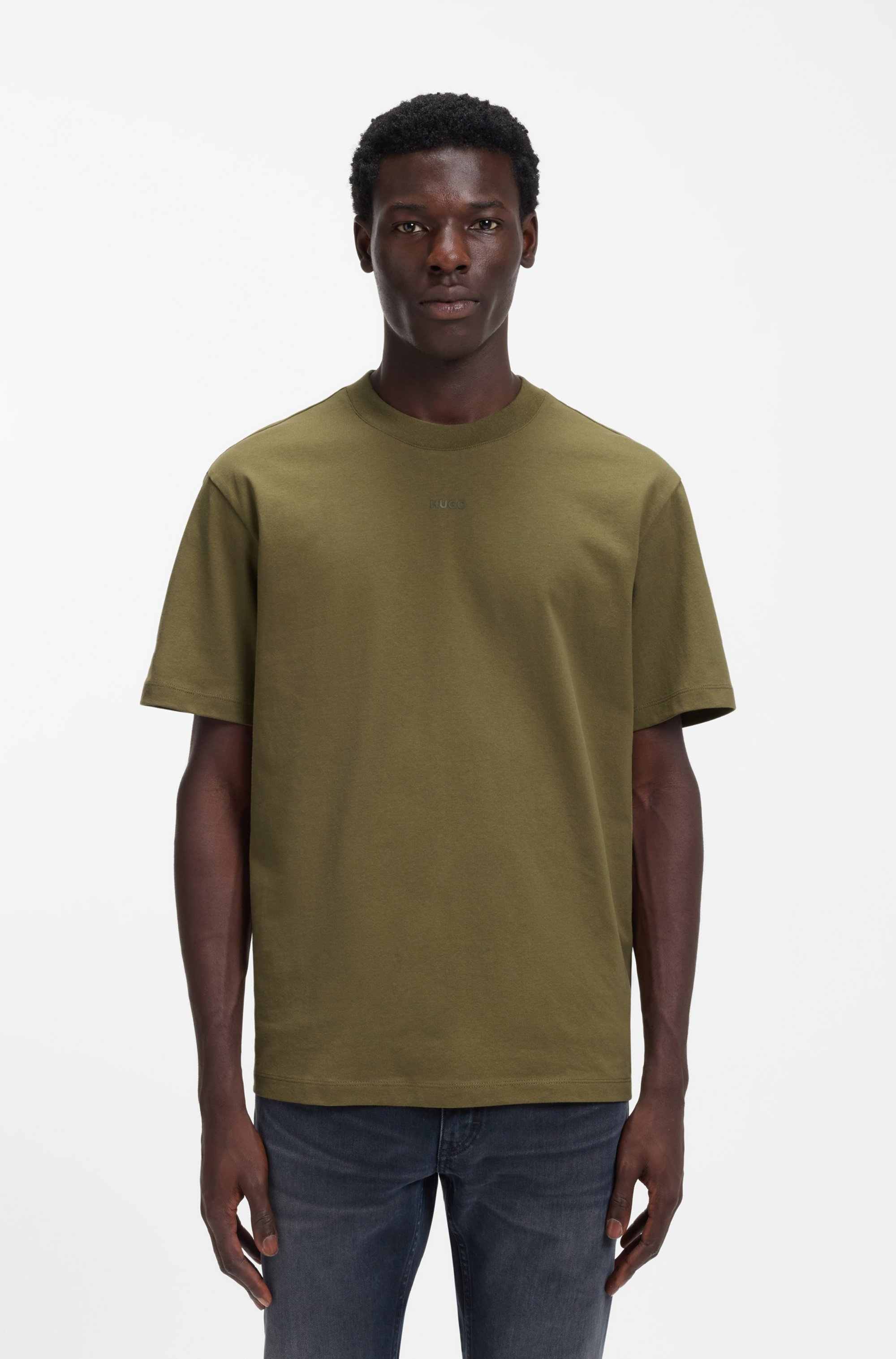 Relaxed-fit T-shirt in cotton with logo print