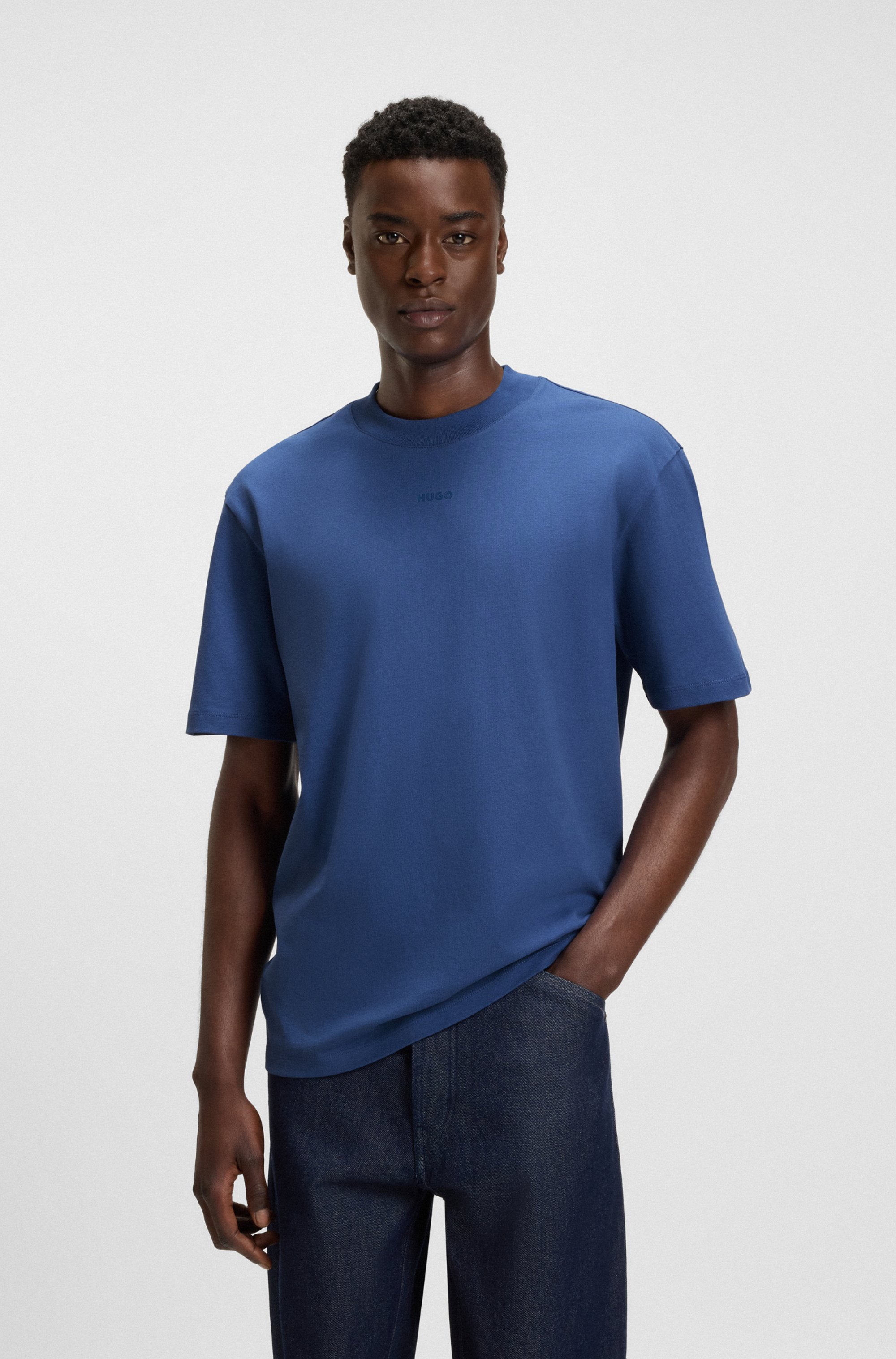Relaxed-fit T-shirt in cotton with logo print