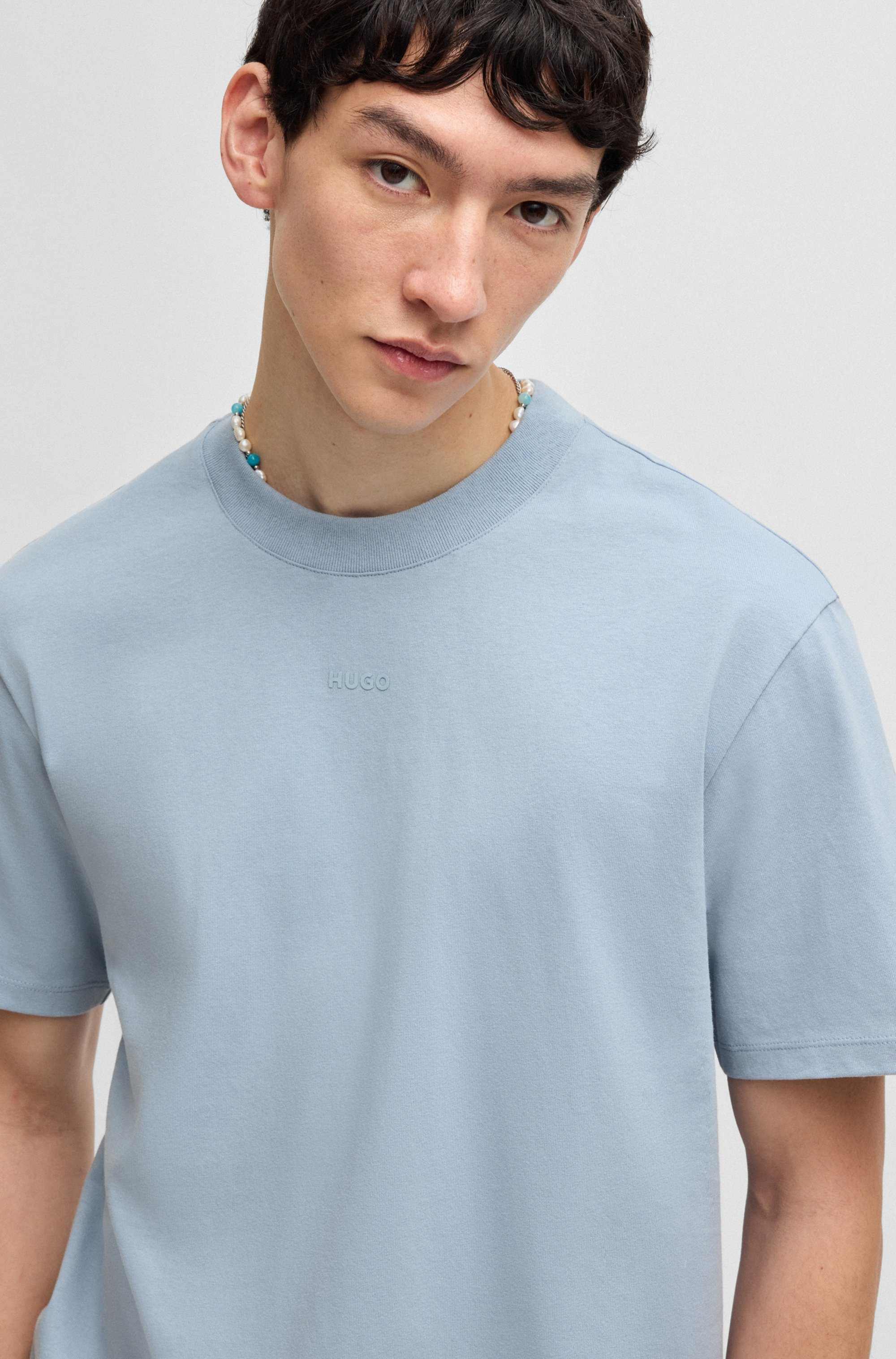 Relaxed-fit T-shirt in cotton with logo print
