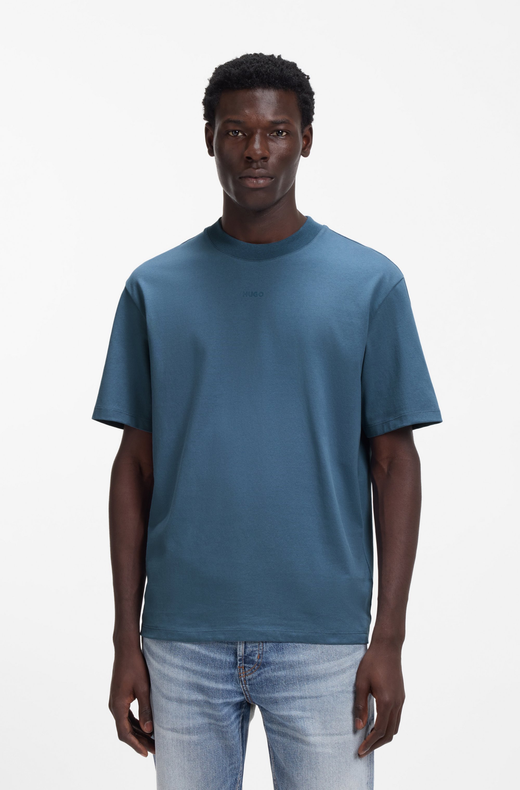 Relaxed-fit T-shirt in cotton with logo print