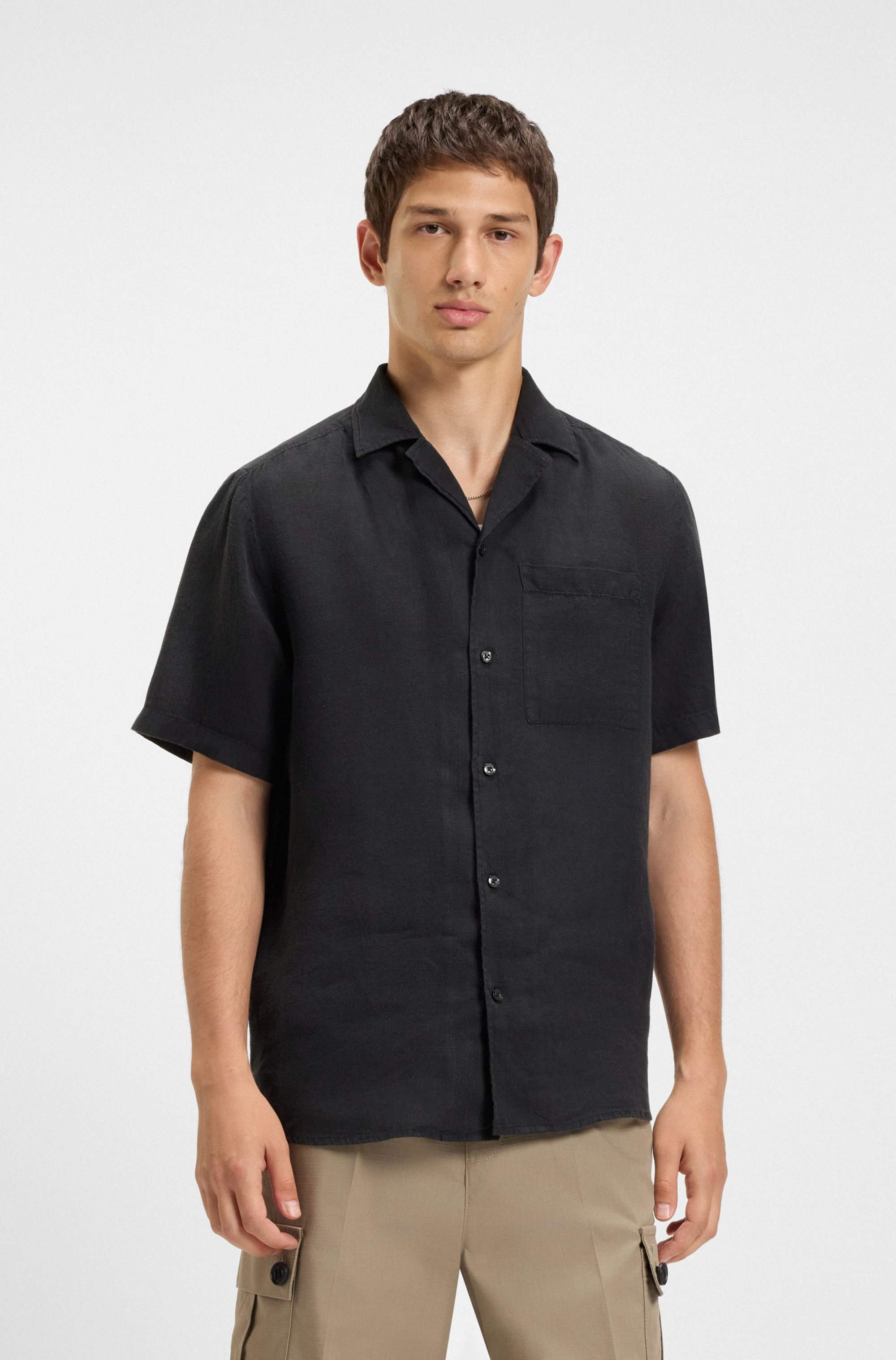 Relaxed-fit multi-occasional shirt in linen