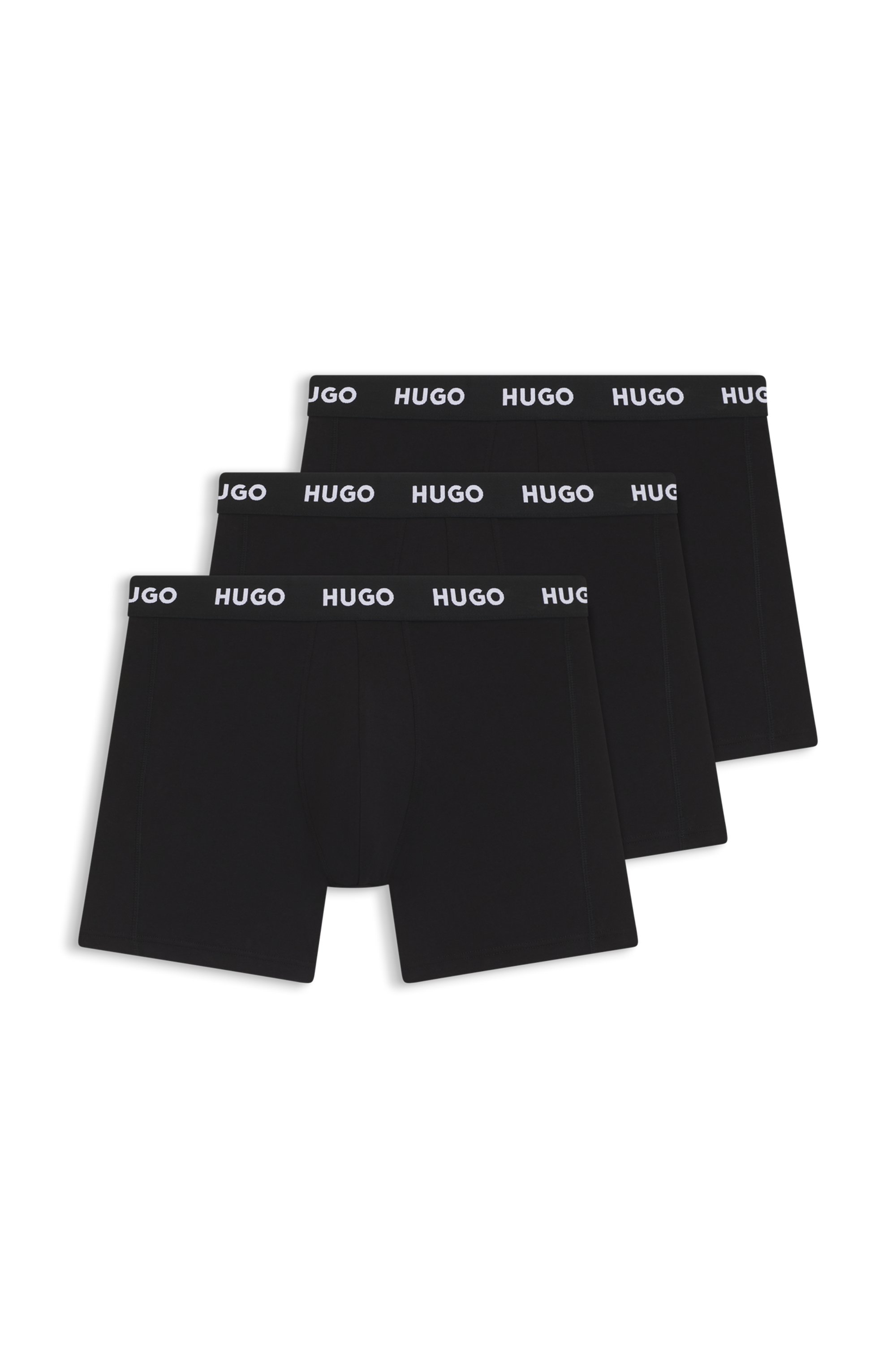 Three-pack of boxer briefs in stretch cotton