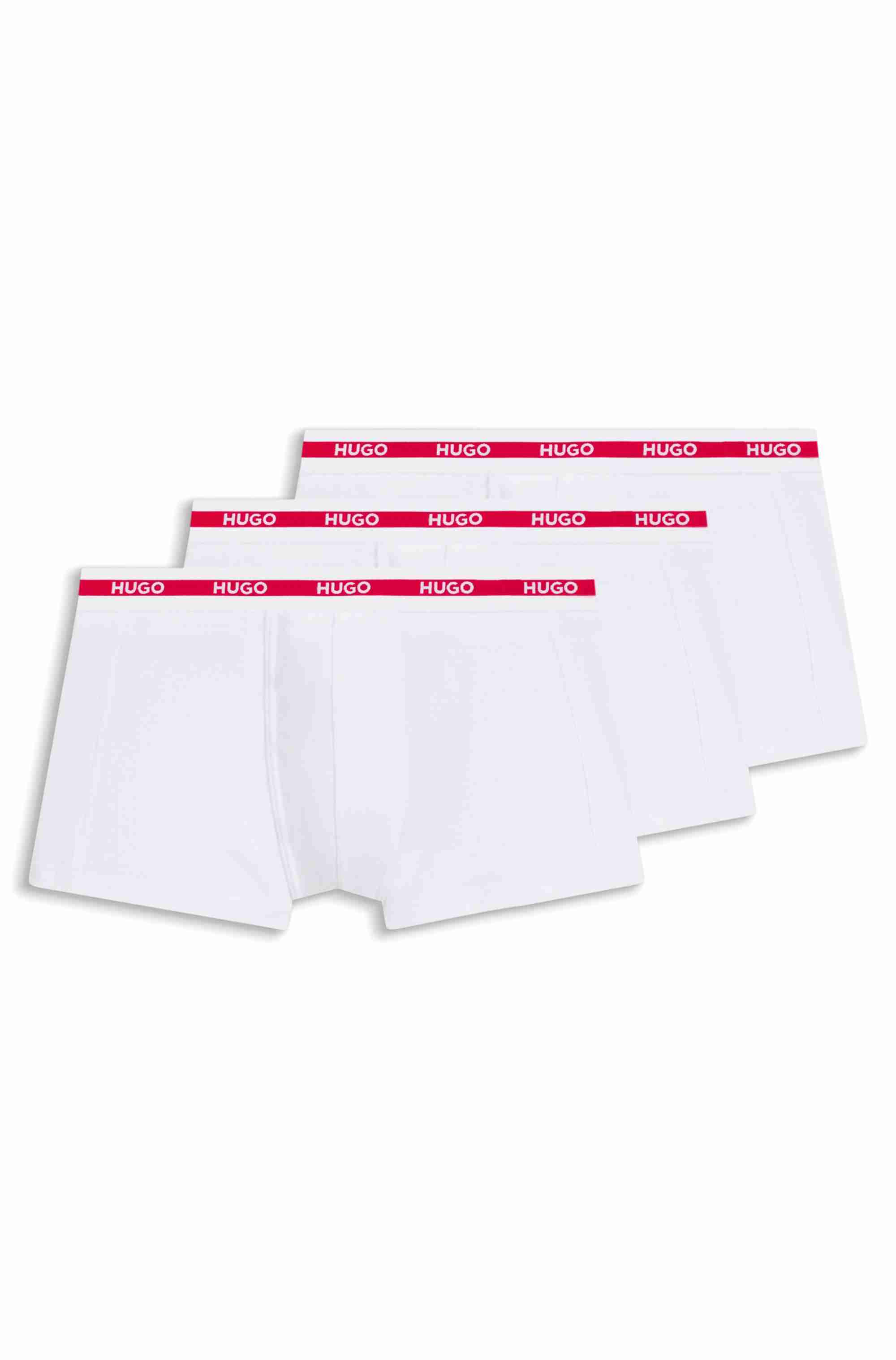 Three-pack of logo trunks in stretch cotton