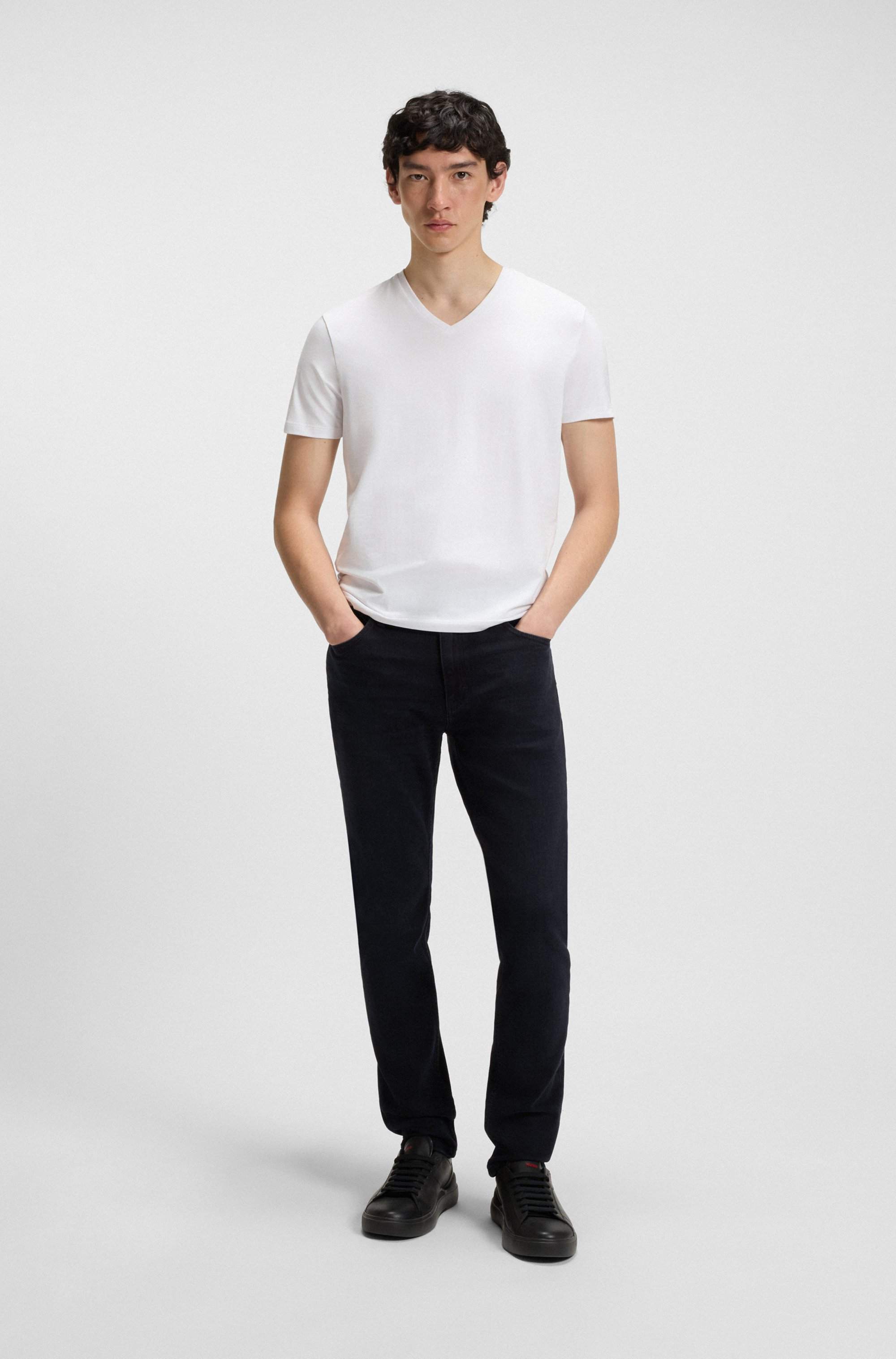Extra-slim-fit jeans in blue-black denim