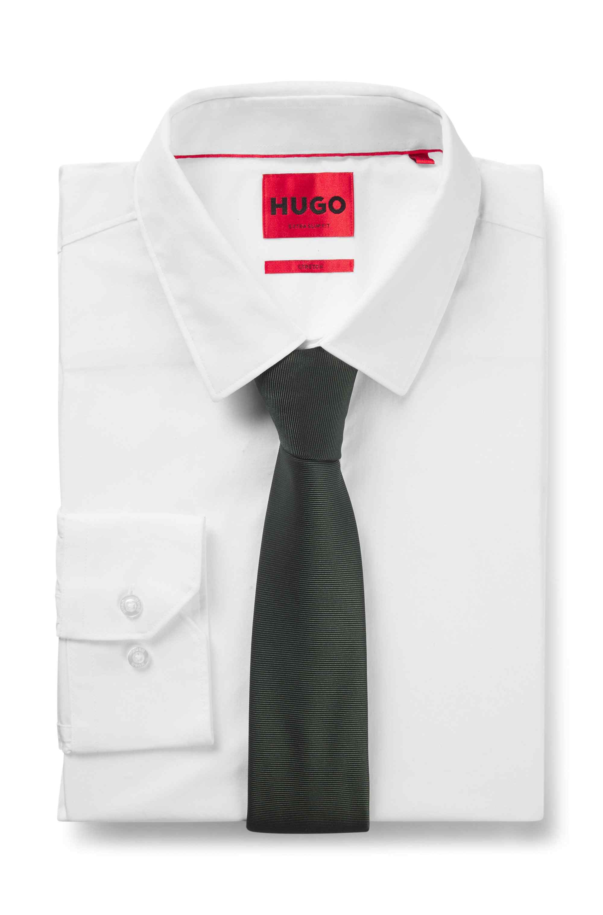 Silk-blend tie with jacquard weave