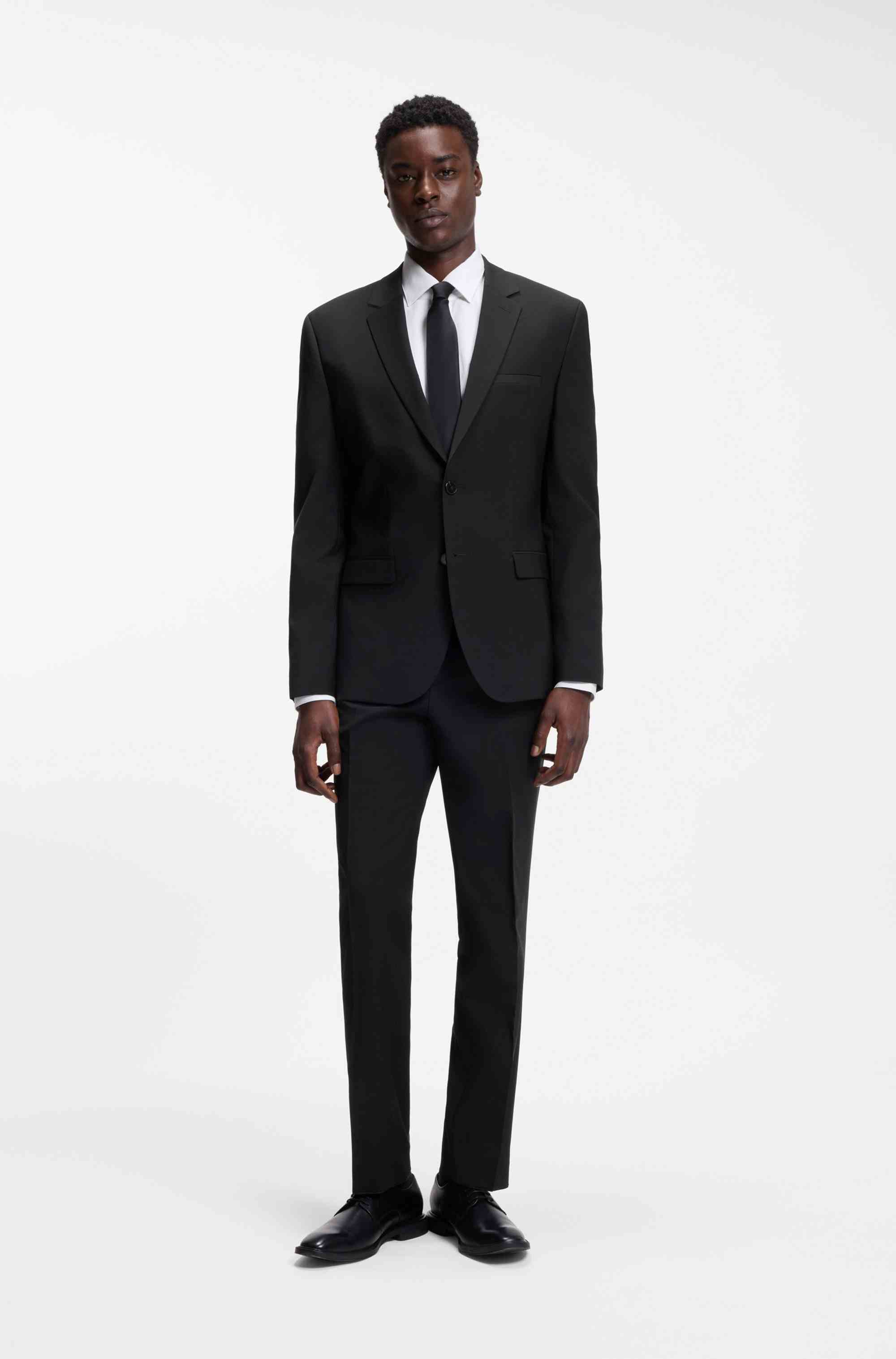 Leather Derby shoes with embossed logo