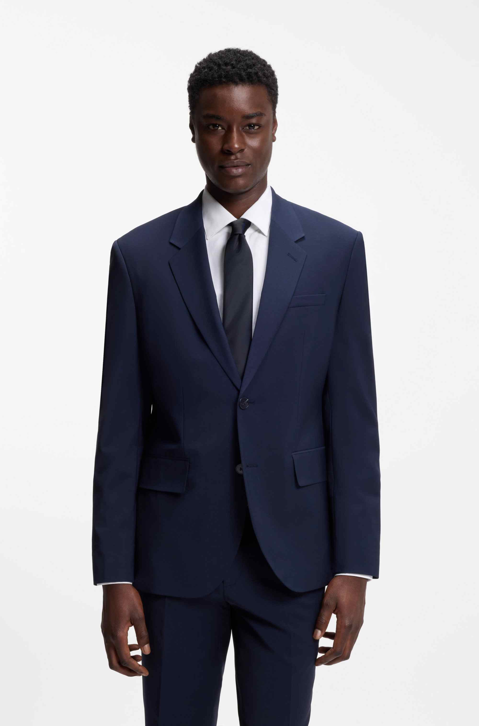 Silk-blend tie with a plain weave