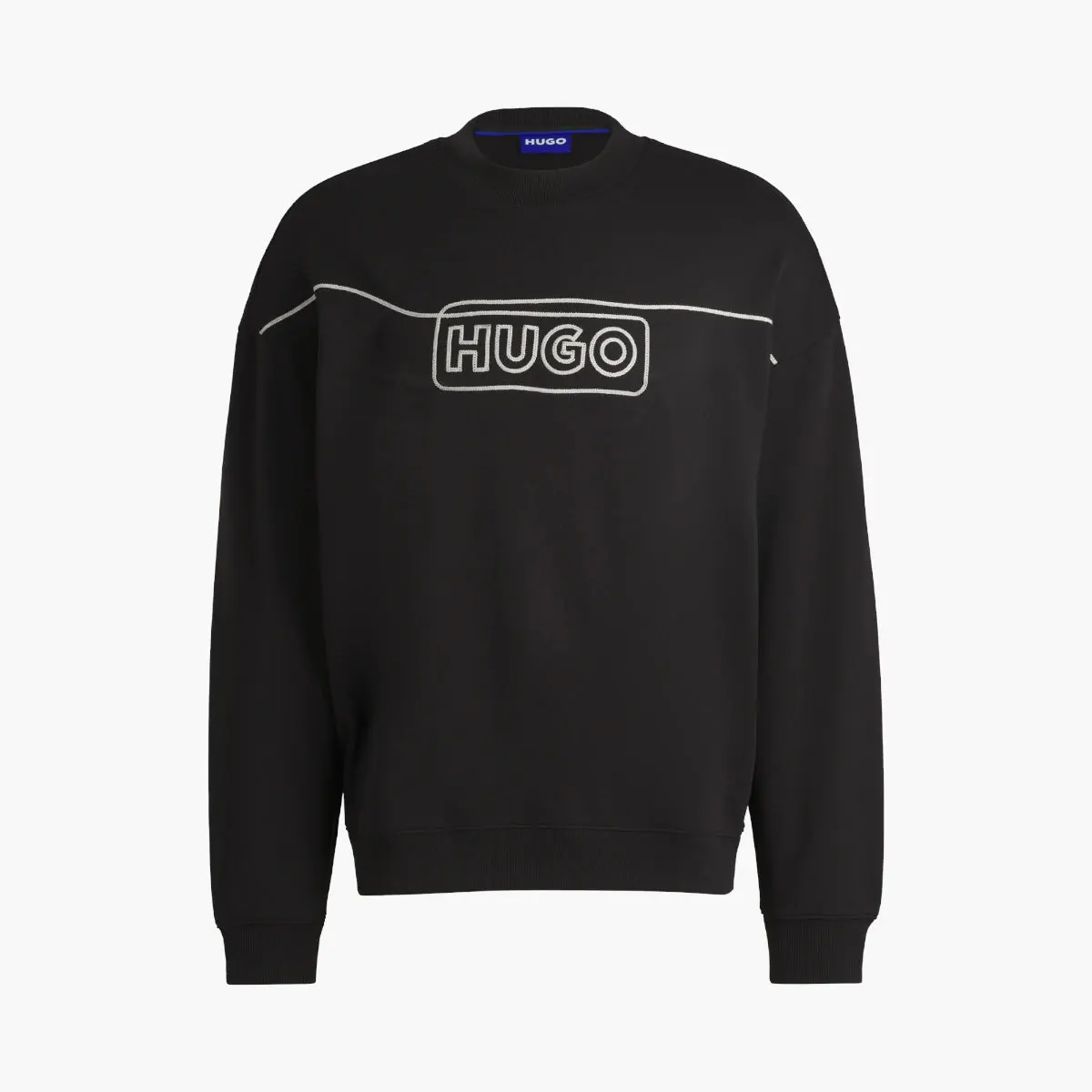 Cotton-Terry Sweatshirt With Chain-Stitch Logo