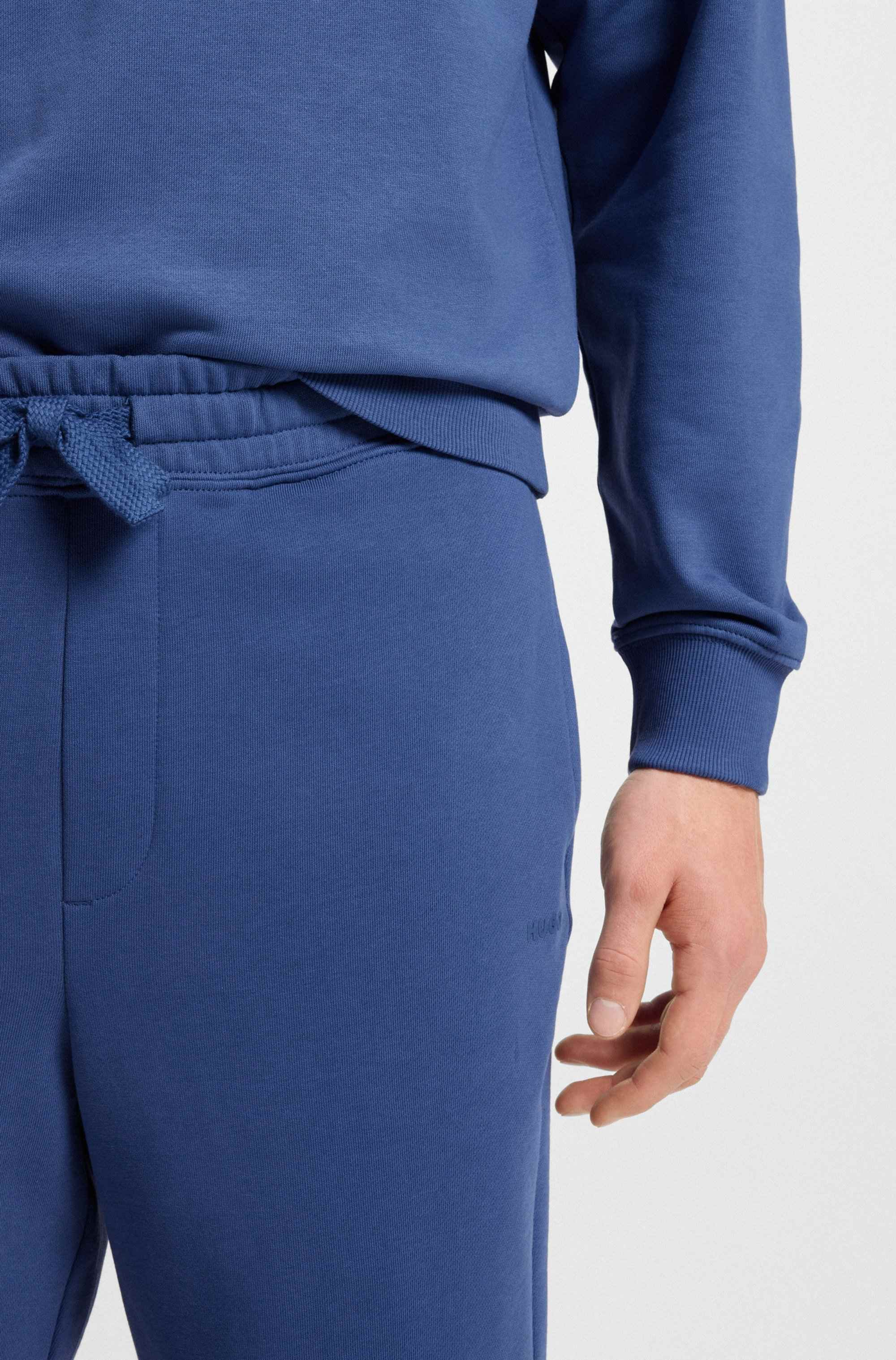 Relaxed-fit shorts in cotton terry with logo print